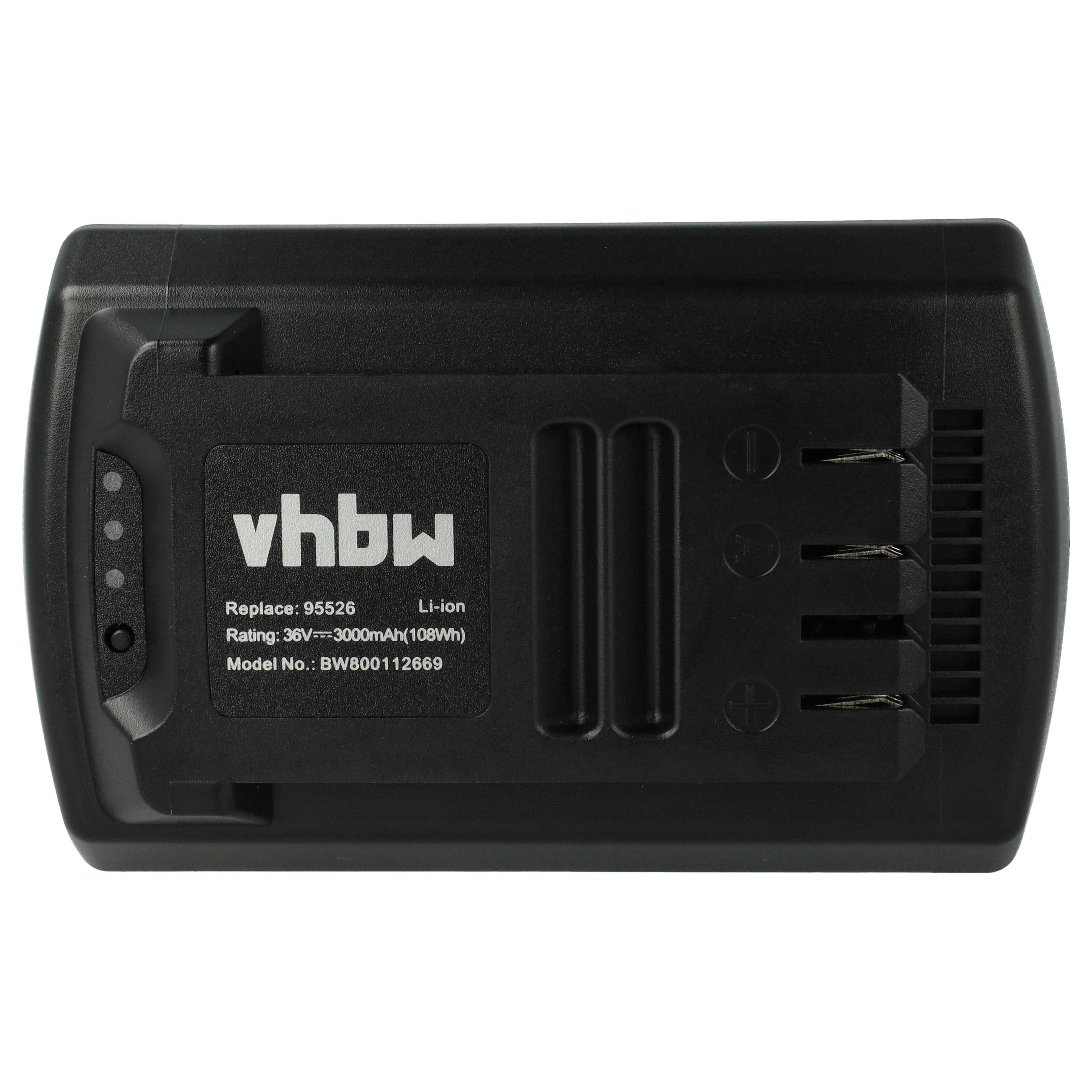 Battery replaces Garden Feelings R1S-360-AH-C 36V Electric Power Tool - 3000 mAh, 36 V, Li-Ion
