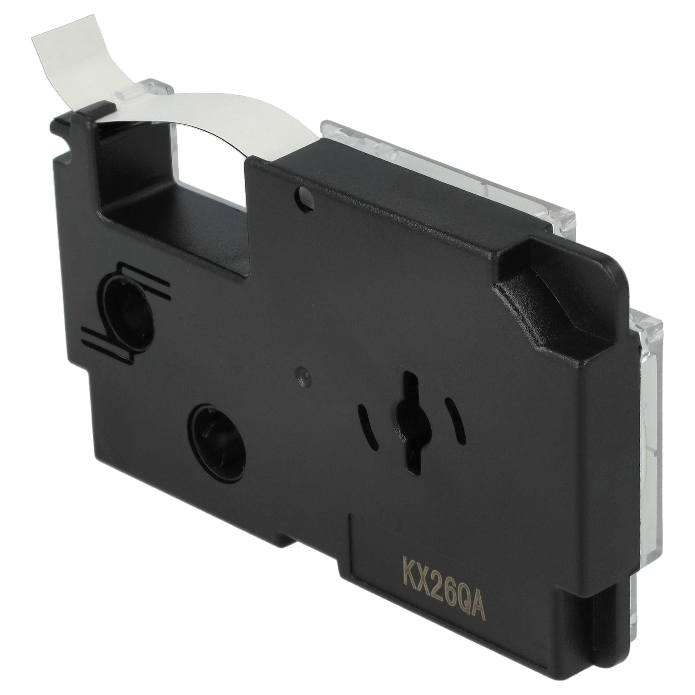 Label Tape replaces Casio XR-9GD1, XR-9GD - 9 mm Black to Gold