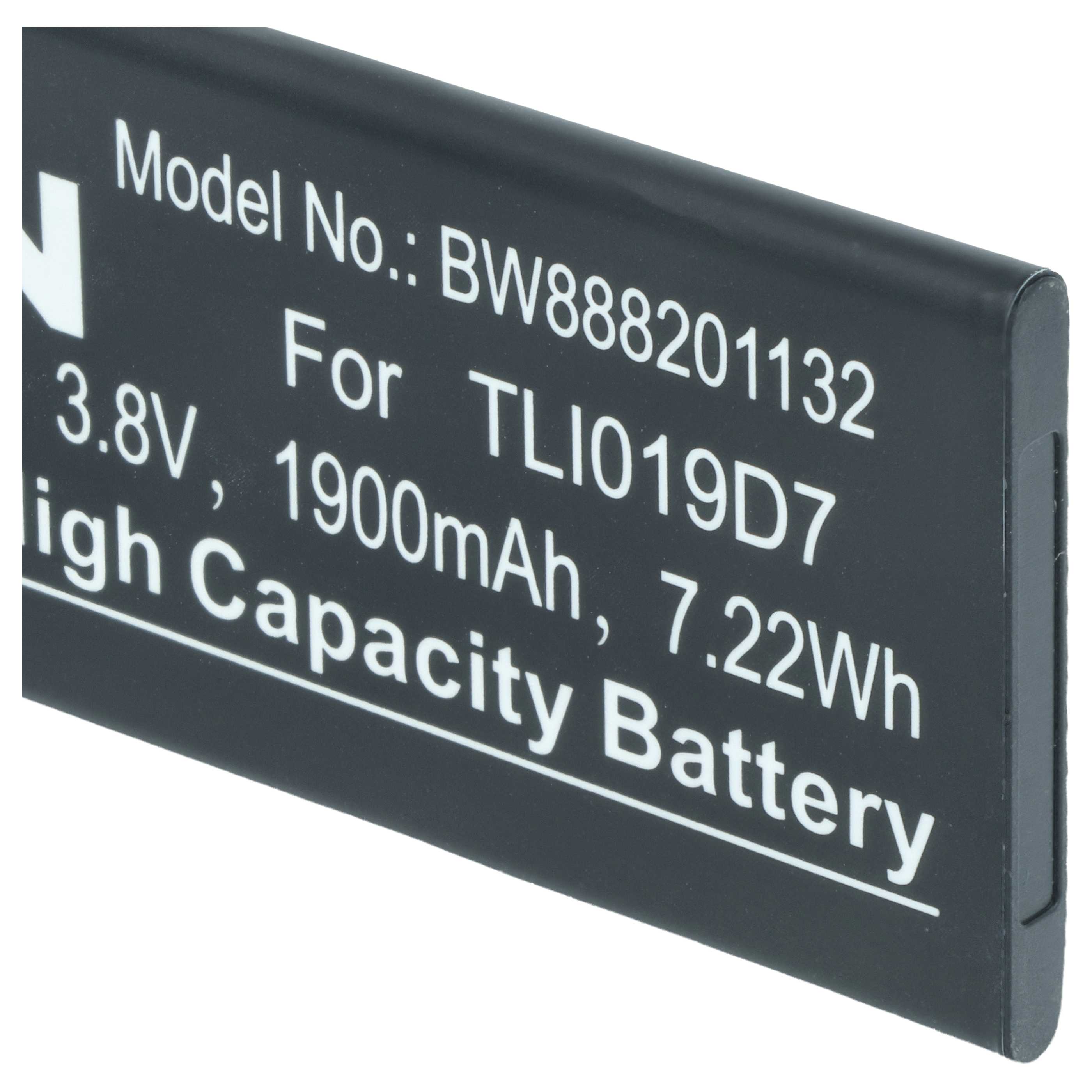 Batteria per cellulare Vodafone,, Telstra, TCL, Alcatel - 1900mAh 3,8V Li-Ion 