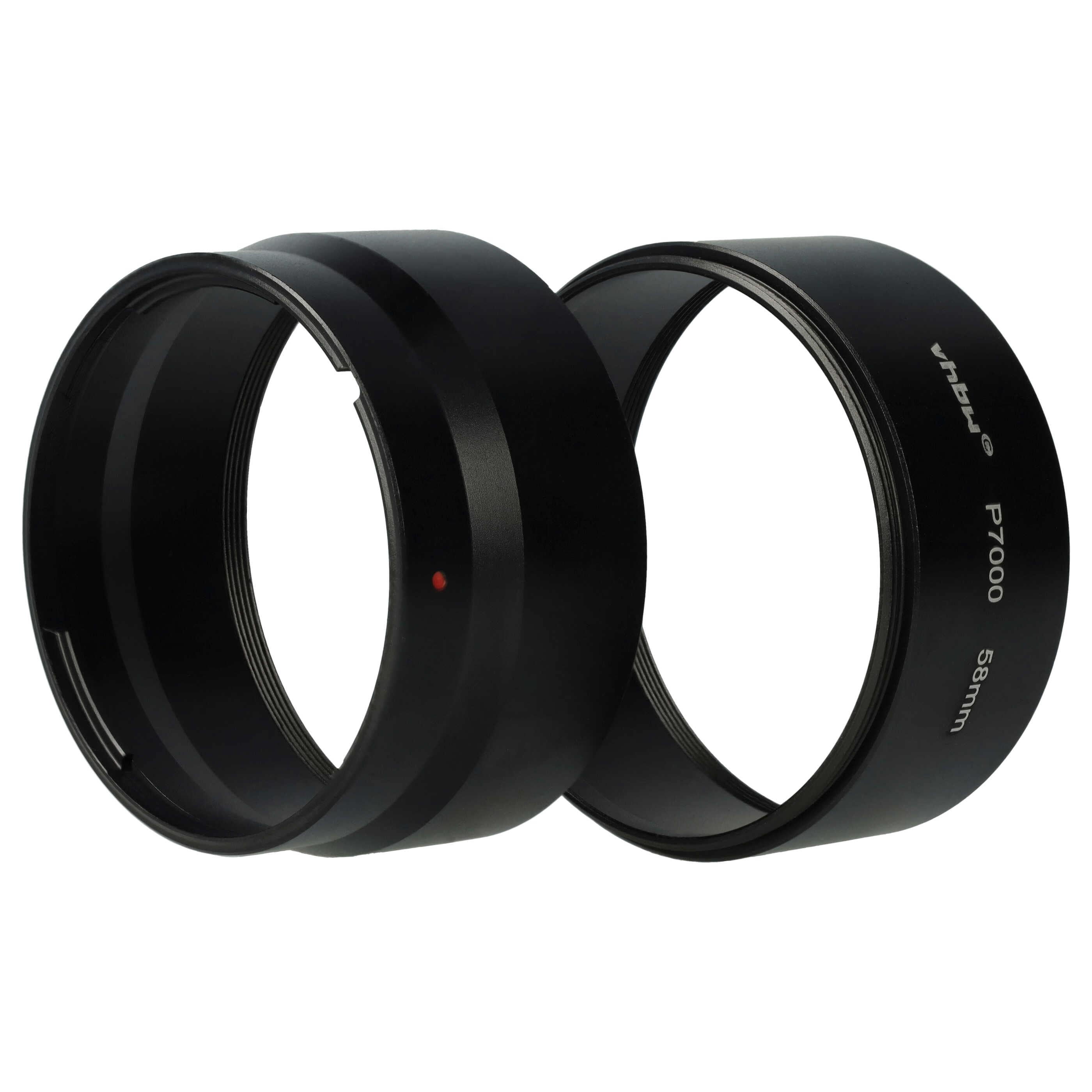 58 mm Filter Adapter, Tubular for Nikon Coolpix P7000, P7100 Camera Lens