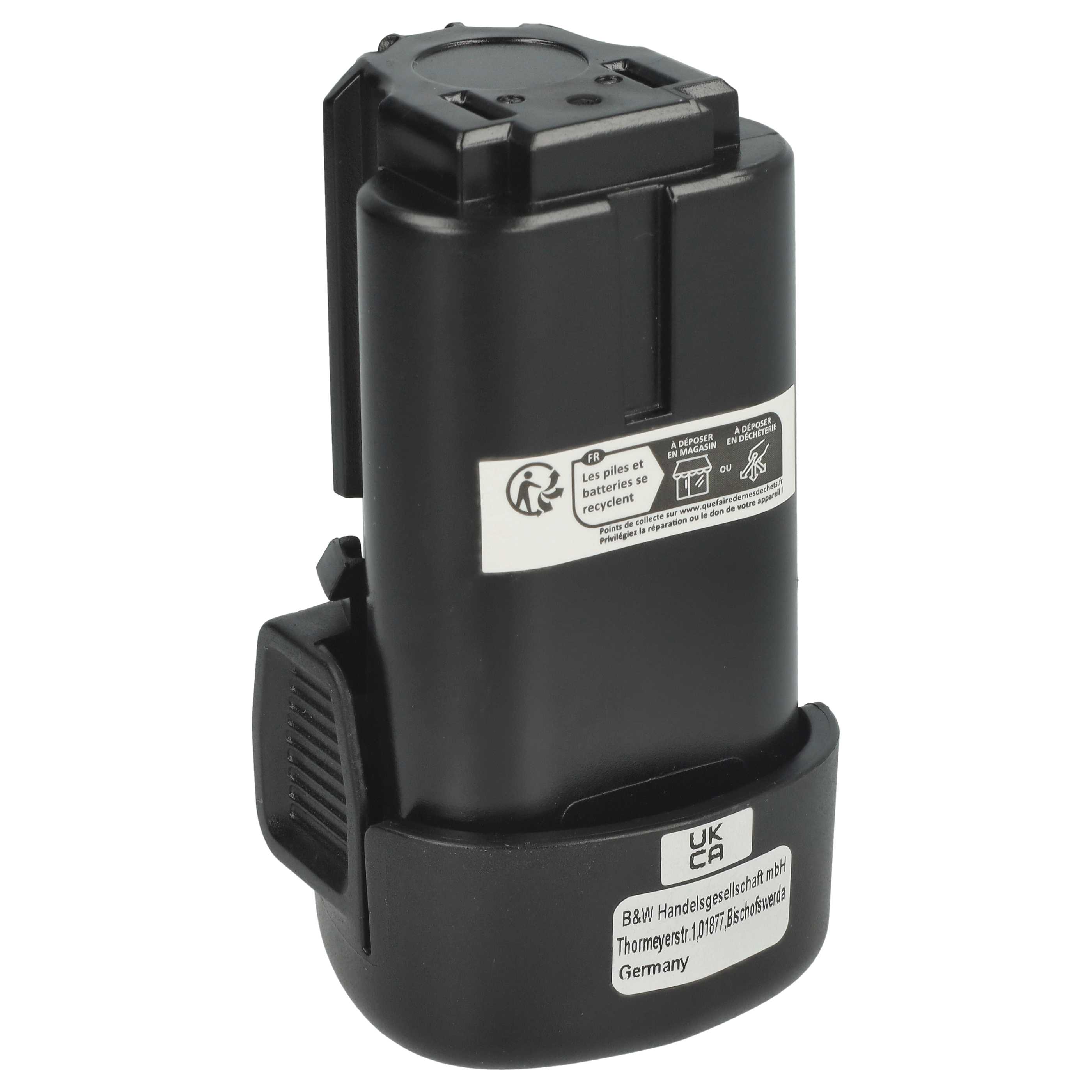 Battery replaces Black & Decker LB12, BL1510, BL1310, BL1110 Electric Power Tool - 2000 mAh, 12 V, Li-Ion