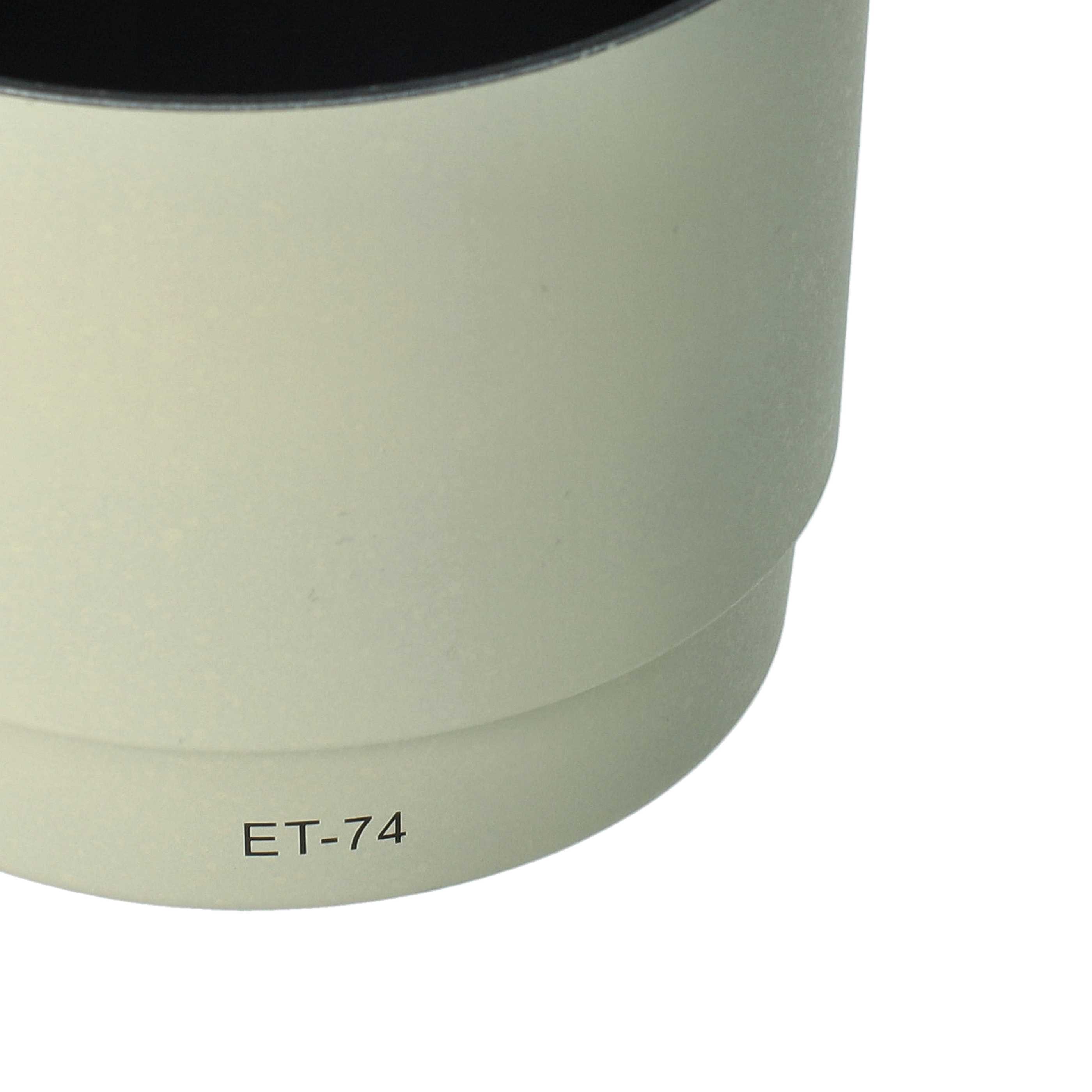 Lens Hood replaces Canon ET-74 for Canon Lens with 67 mm Diameter, plastic, white / grey