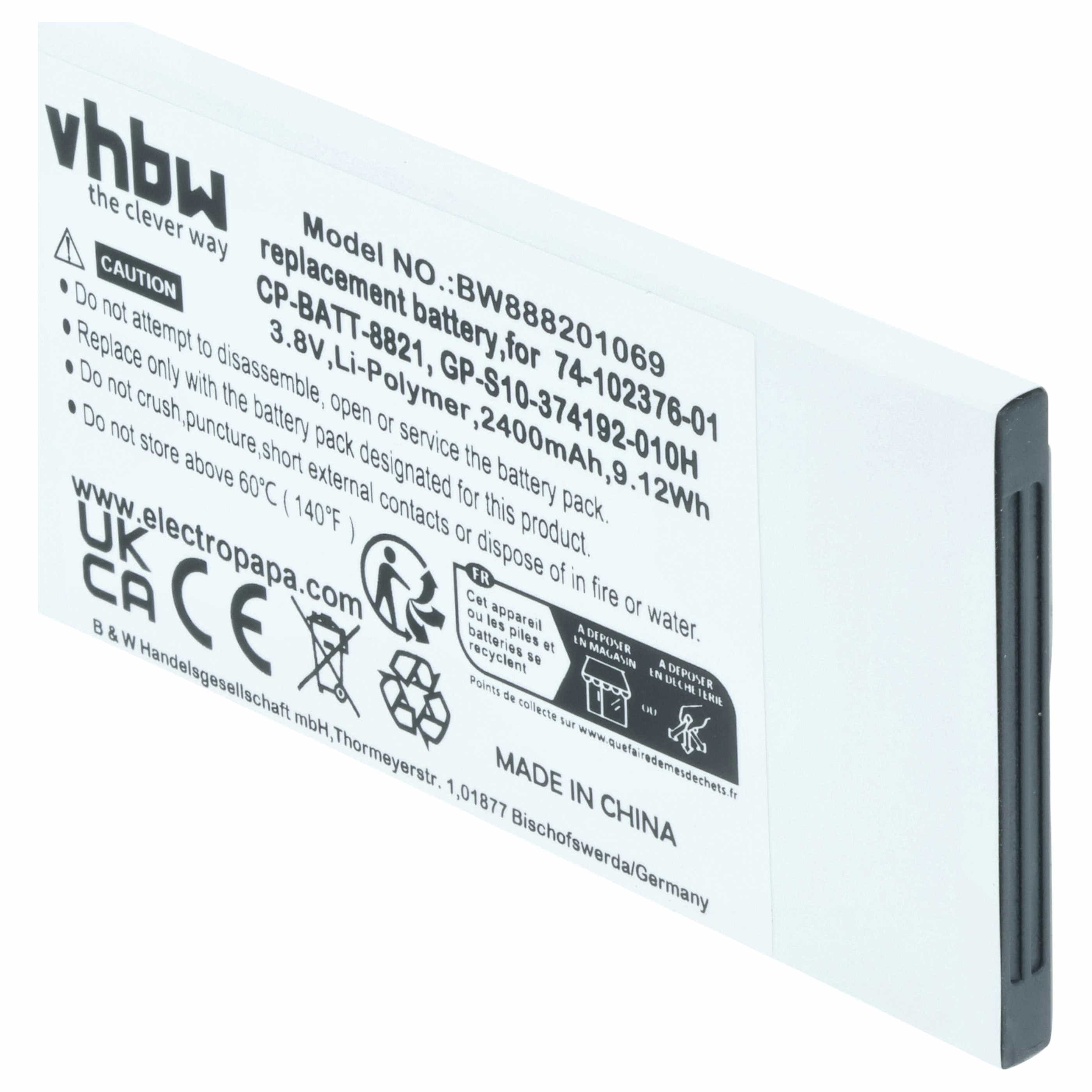 5x Akumulator do telefonu smartfona zamiennik Cisco 74-102376-01, CP-BATT-8821 - 2400 mAh 3,8 V LiPo