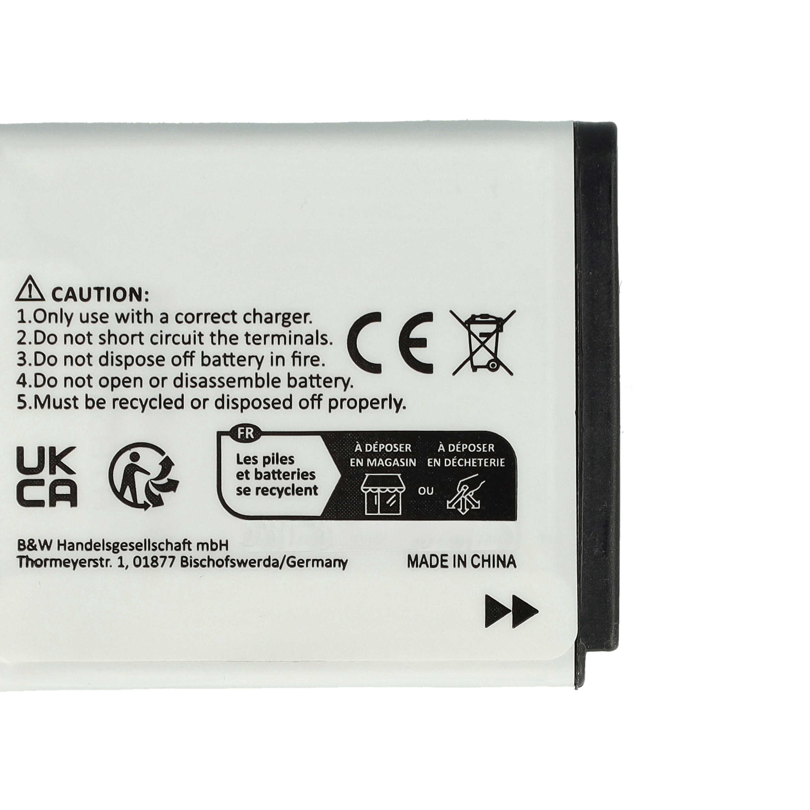 Batería reemplaza Fuji / Fujifilm NP-50, NP-50A para cámara Fujifilm - 650 mAh 3,6 V Li-Ion