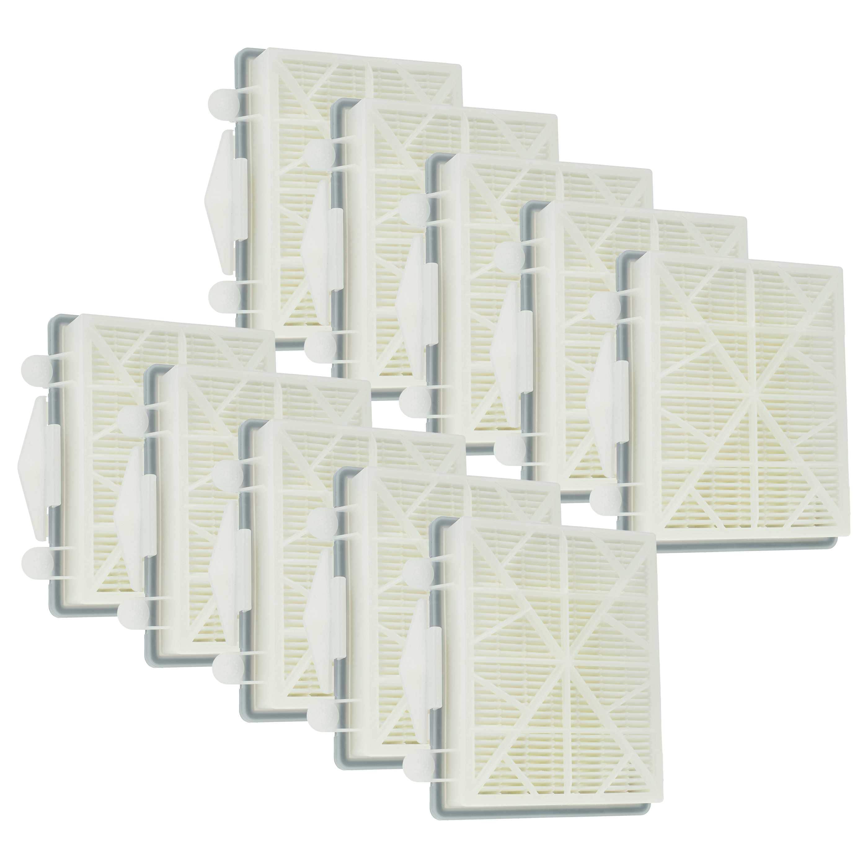 10x Filtro reemplaza Kärcher 6.414-760.0, 2.889-286.0 para aspiradora filtro Hepa - negro / blanco