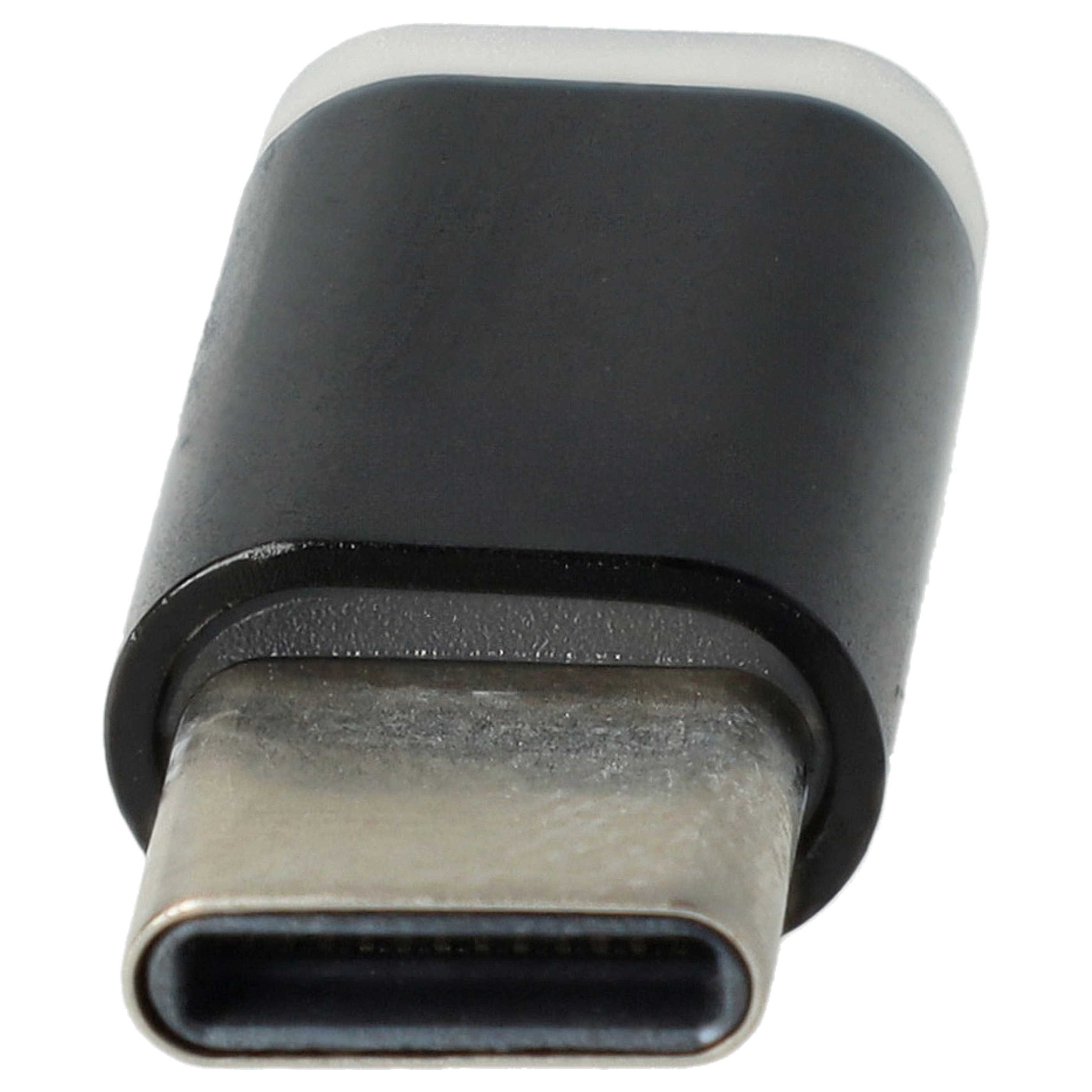 vhbw USB Typ C auf Micro-USB Adapter Schwarz