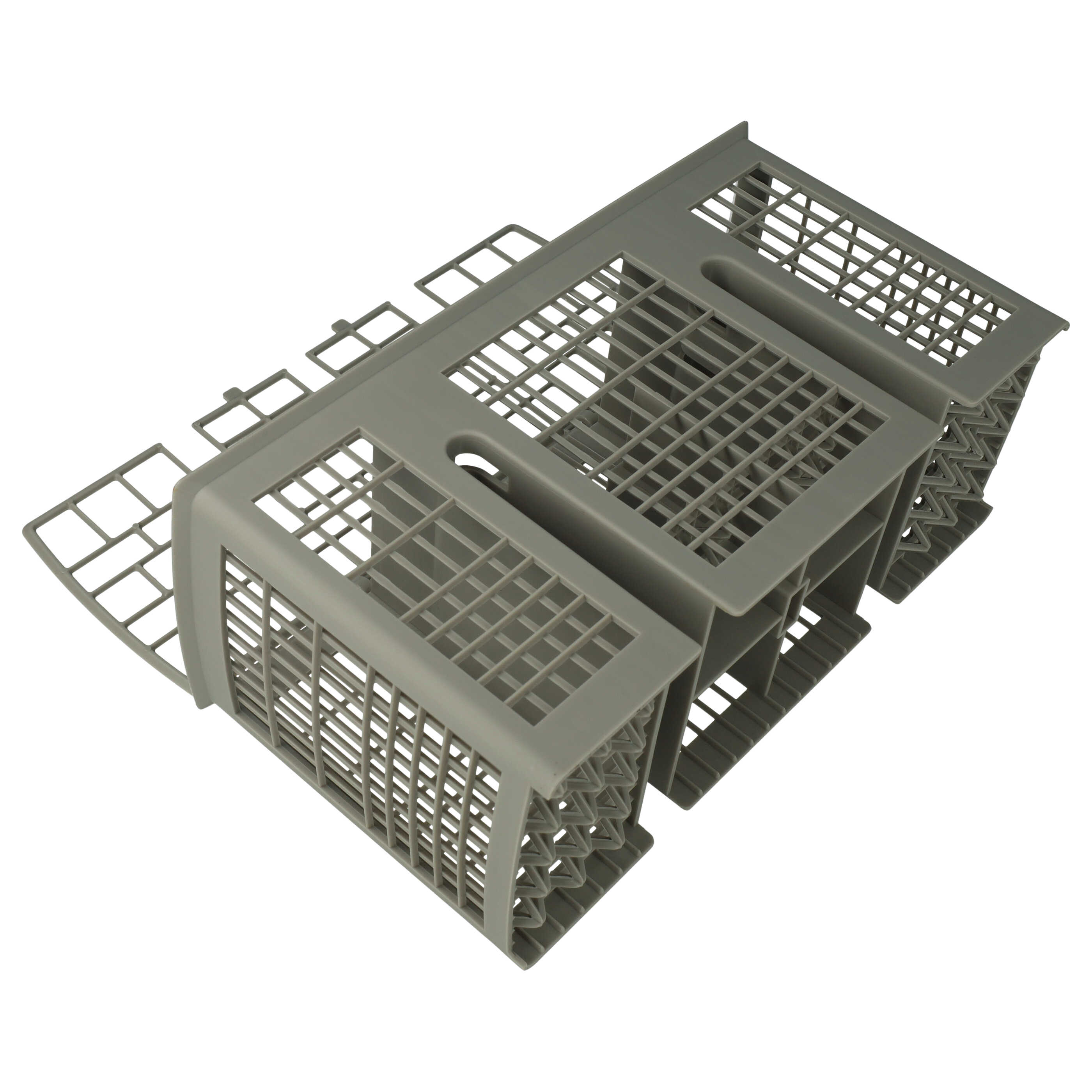 vhbw Cutlery Basket e.g. for Philips SF5WHA3/05 Dishwashers - With Handle Grey