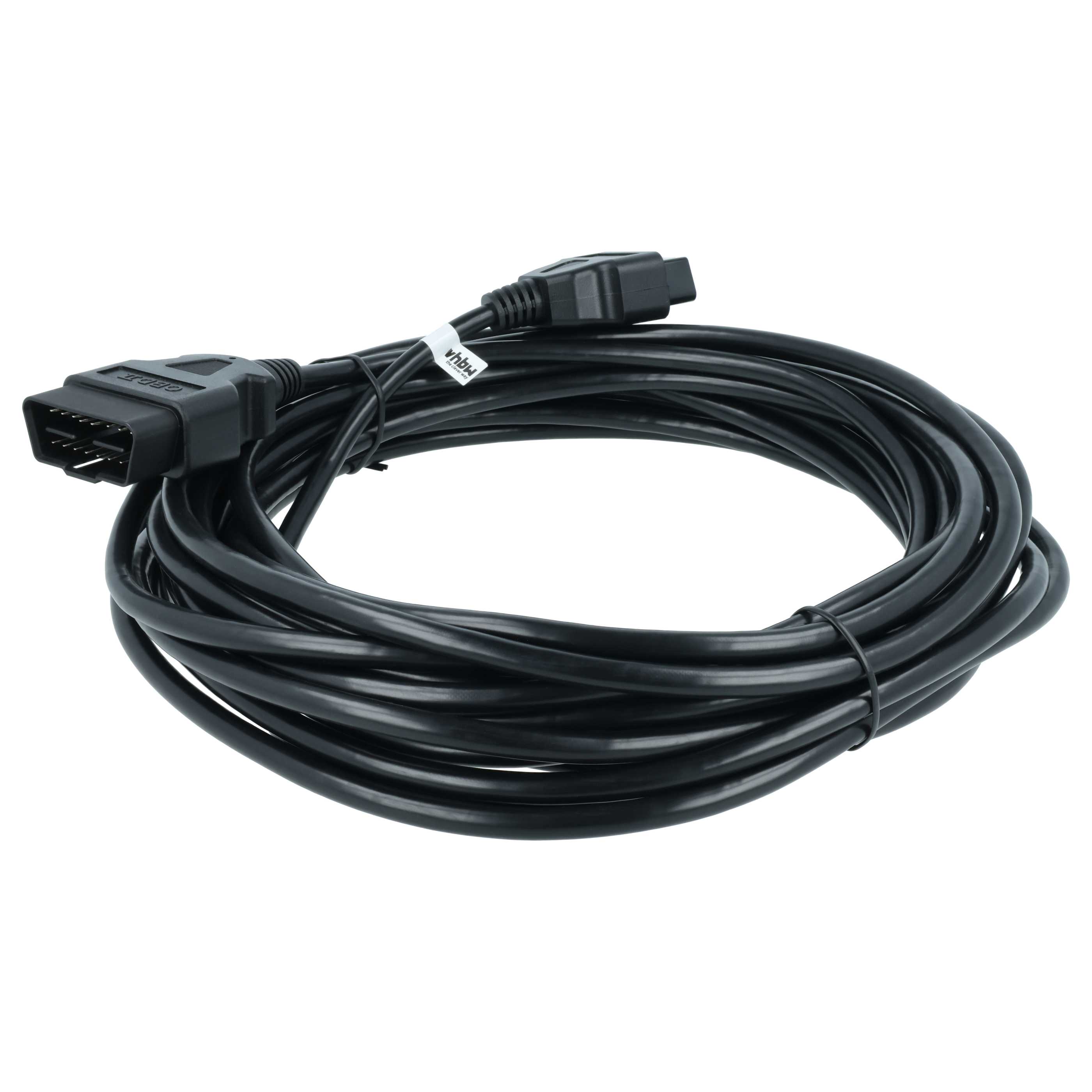 cable alargador OBD2 10m 16 pines (h) a 16 pines (m) para coche, turismo