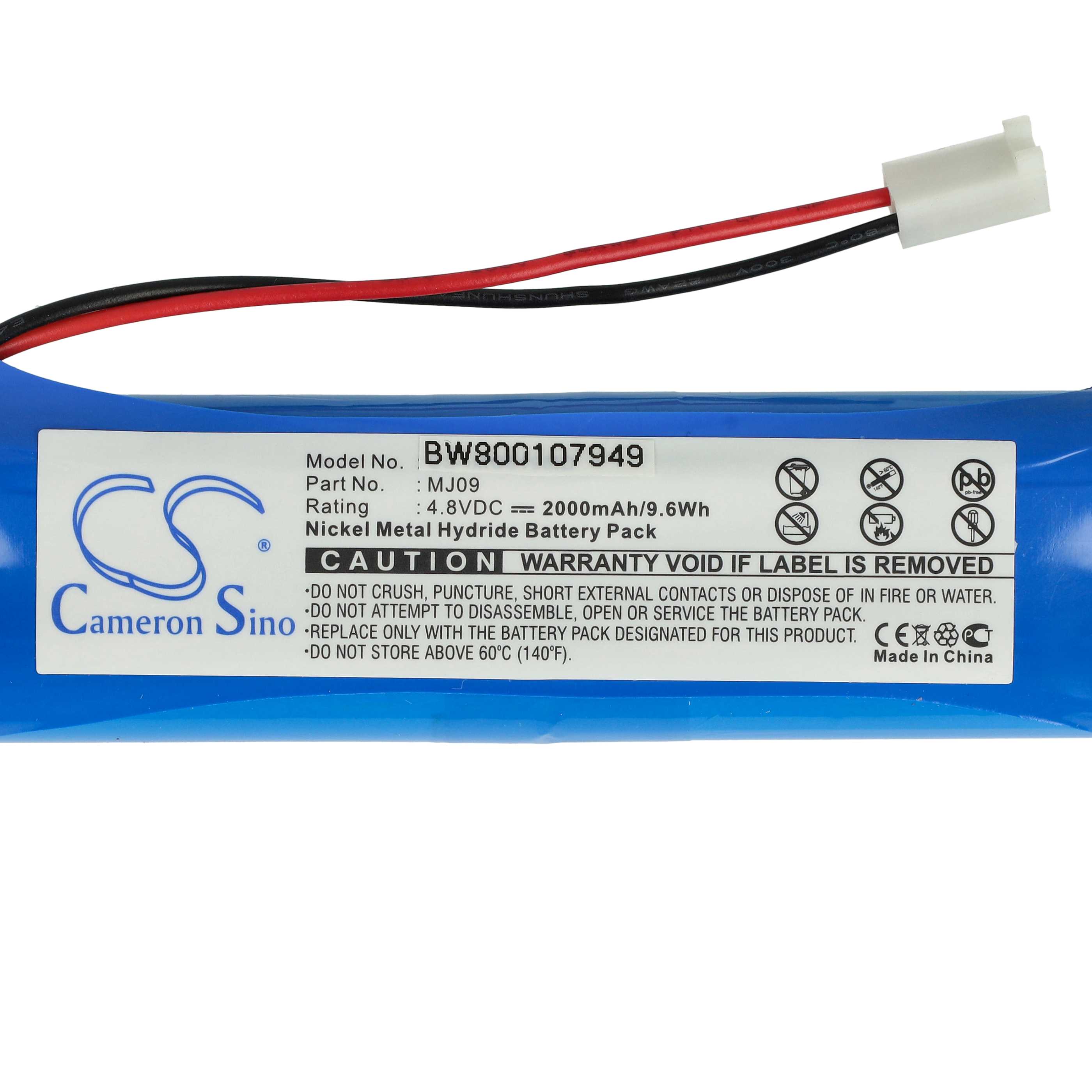 Batterie remplace I-Stat MJ09 pour appareil médical I-Stat - 2000mAh 4,8V NiMH