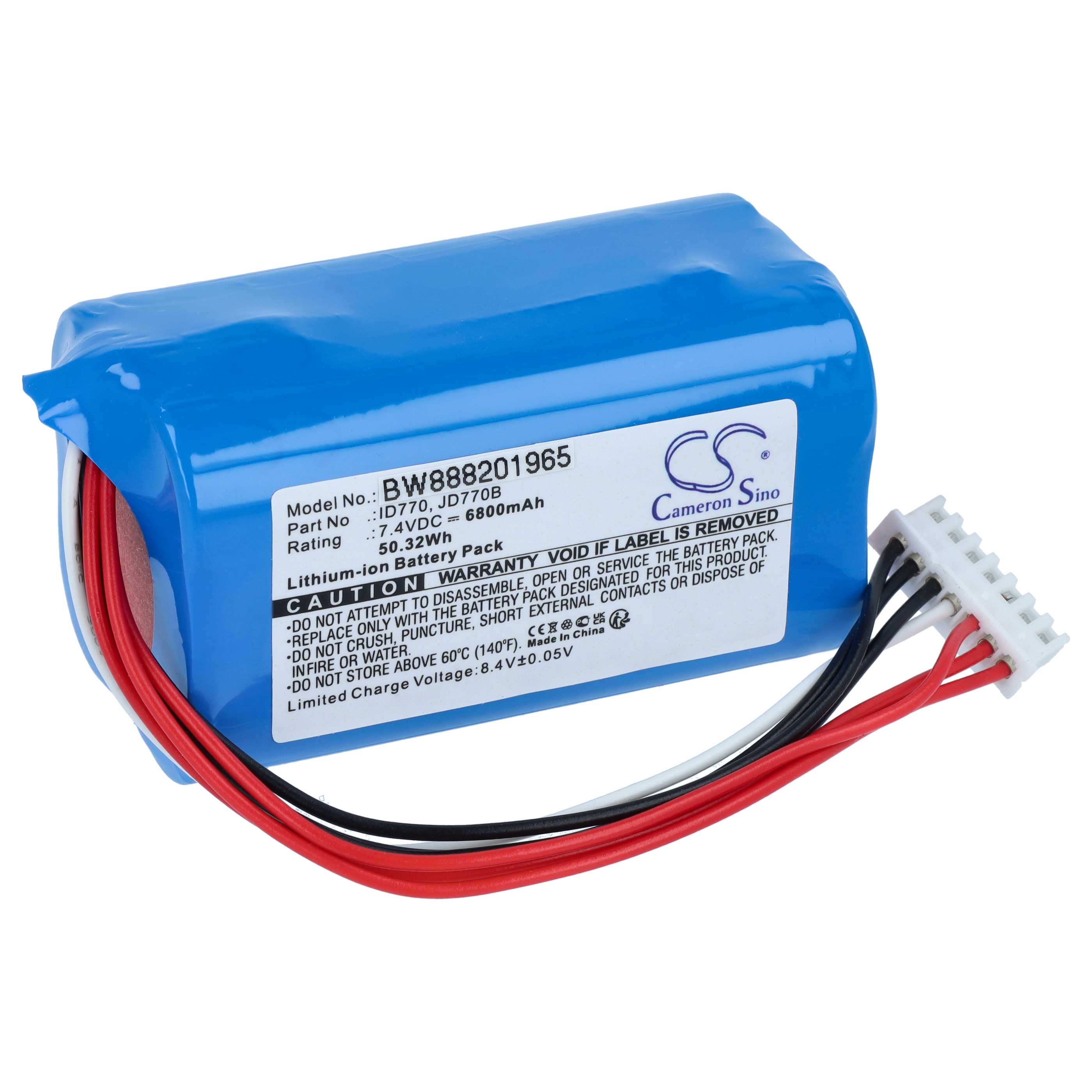 Akku für Sony SRS-XB40, SRS-XB41 Speaker ersetzt ID770, JD770B - 6800 mAh