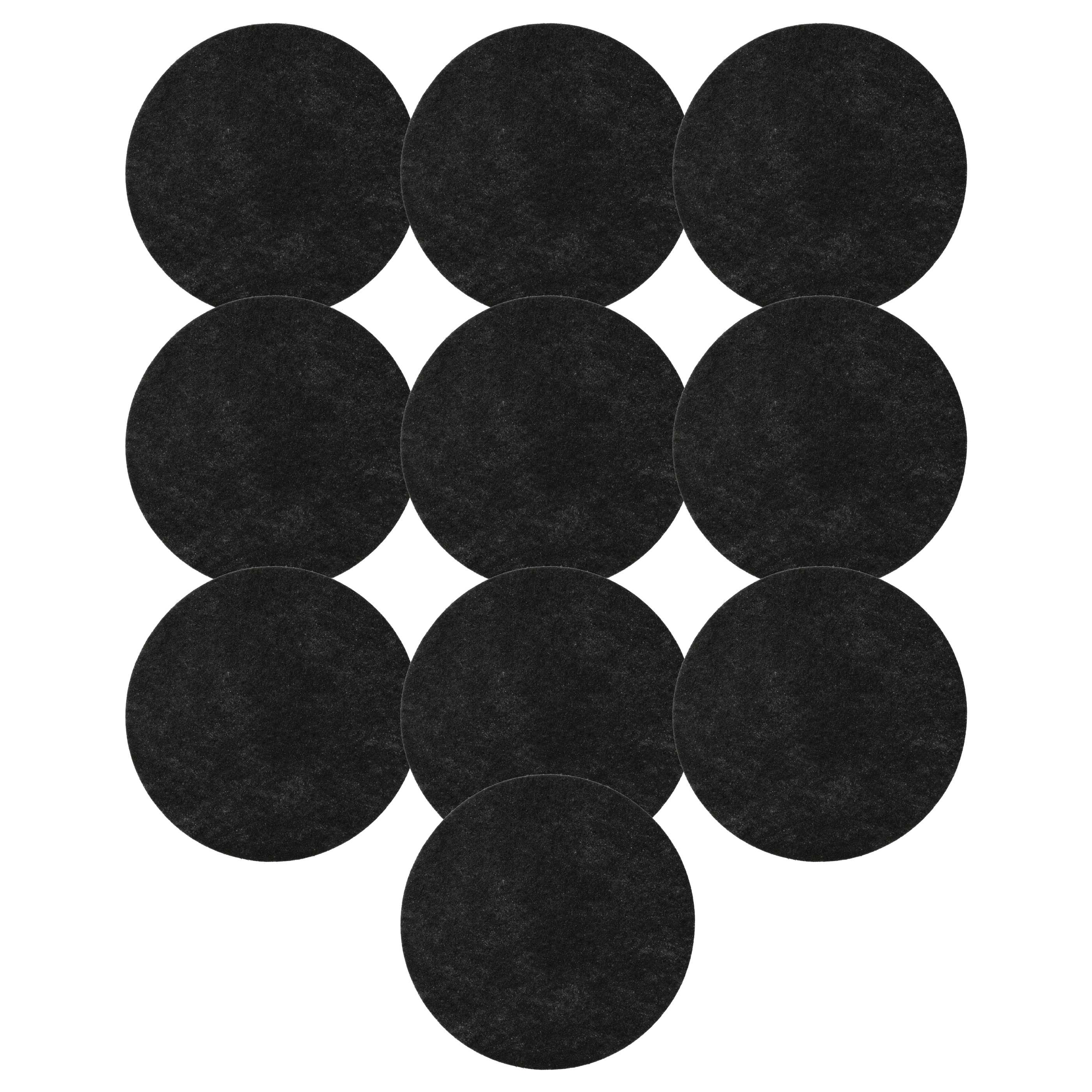 10x Filtres à charbon actif remplace DeLonghi 5512500259 pour friteuse DeLonghi - 130 mm 