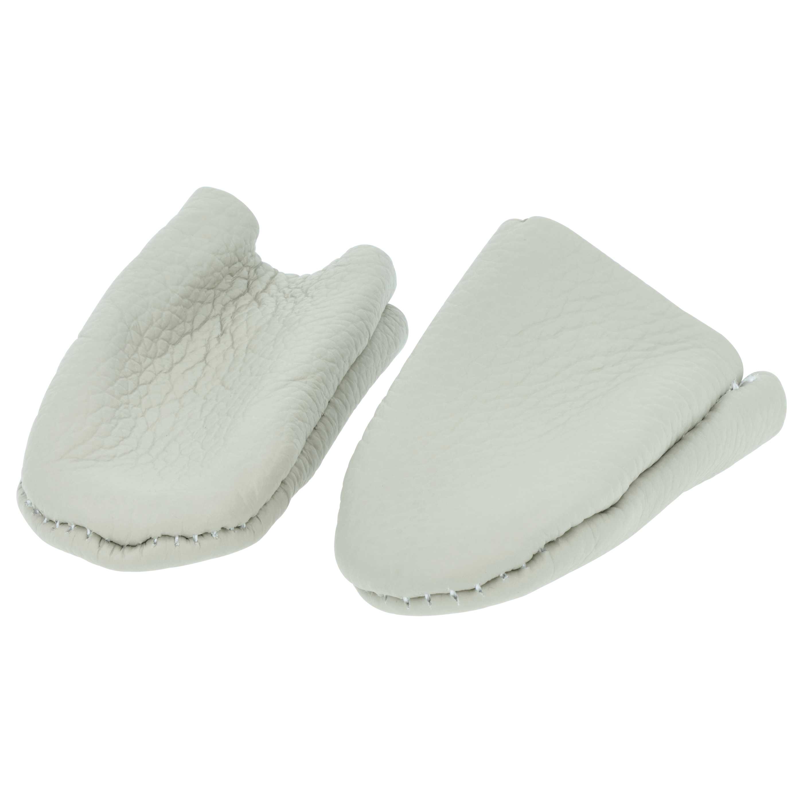 vhbw Protectores de dedos para coser, hilar, tallar, etc. - Set de 2 piezas (protector del pulgar + protector