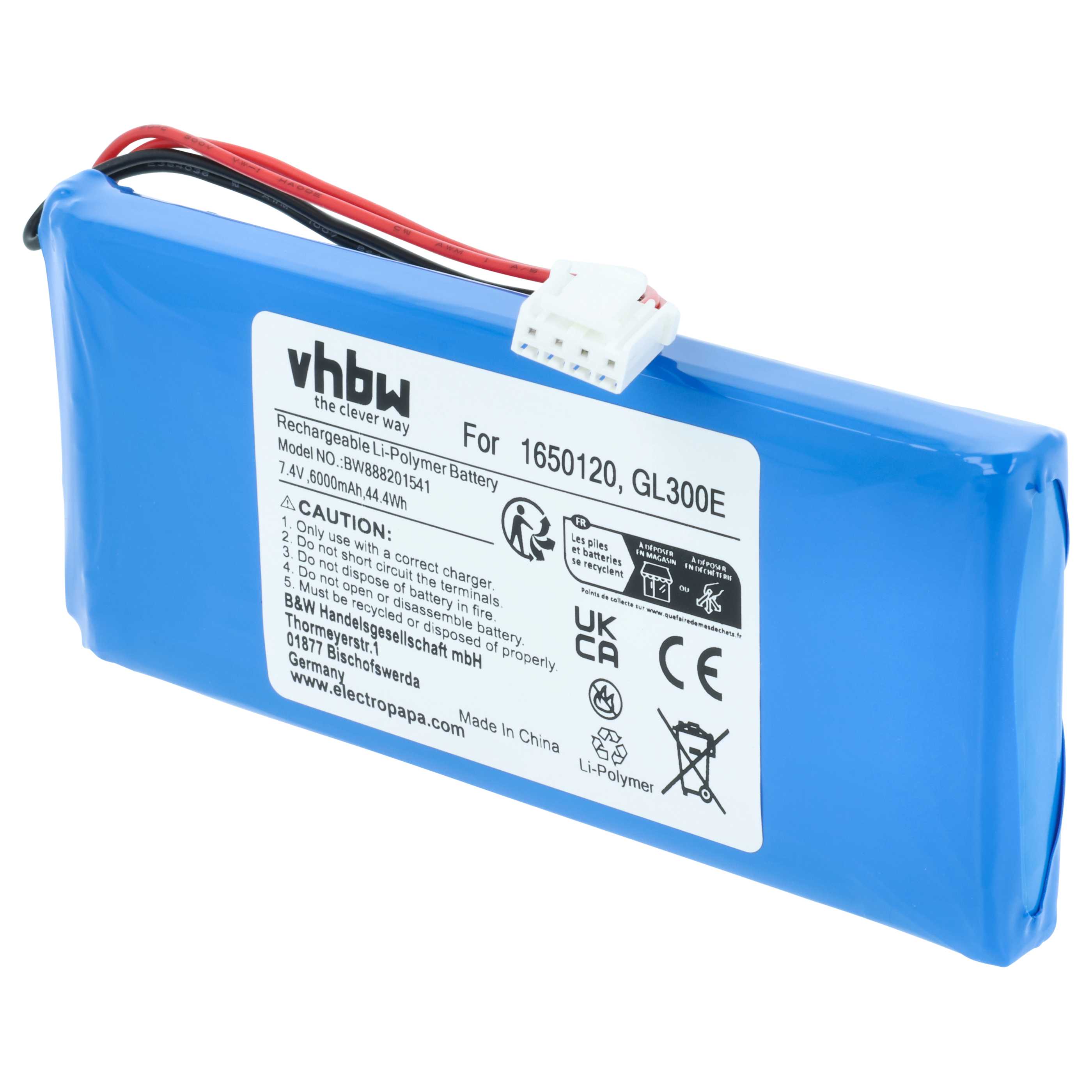 Batteria per controller drone, telecomando sostituisce DJI 1650120 - 6000mAh 7,4V Li-Poly