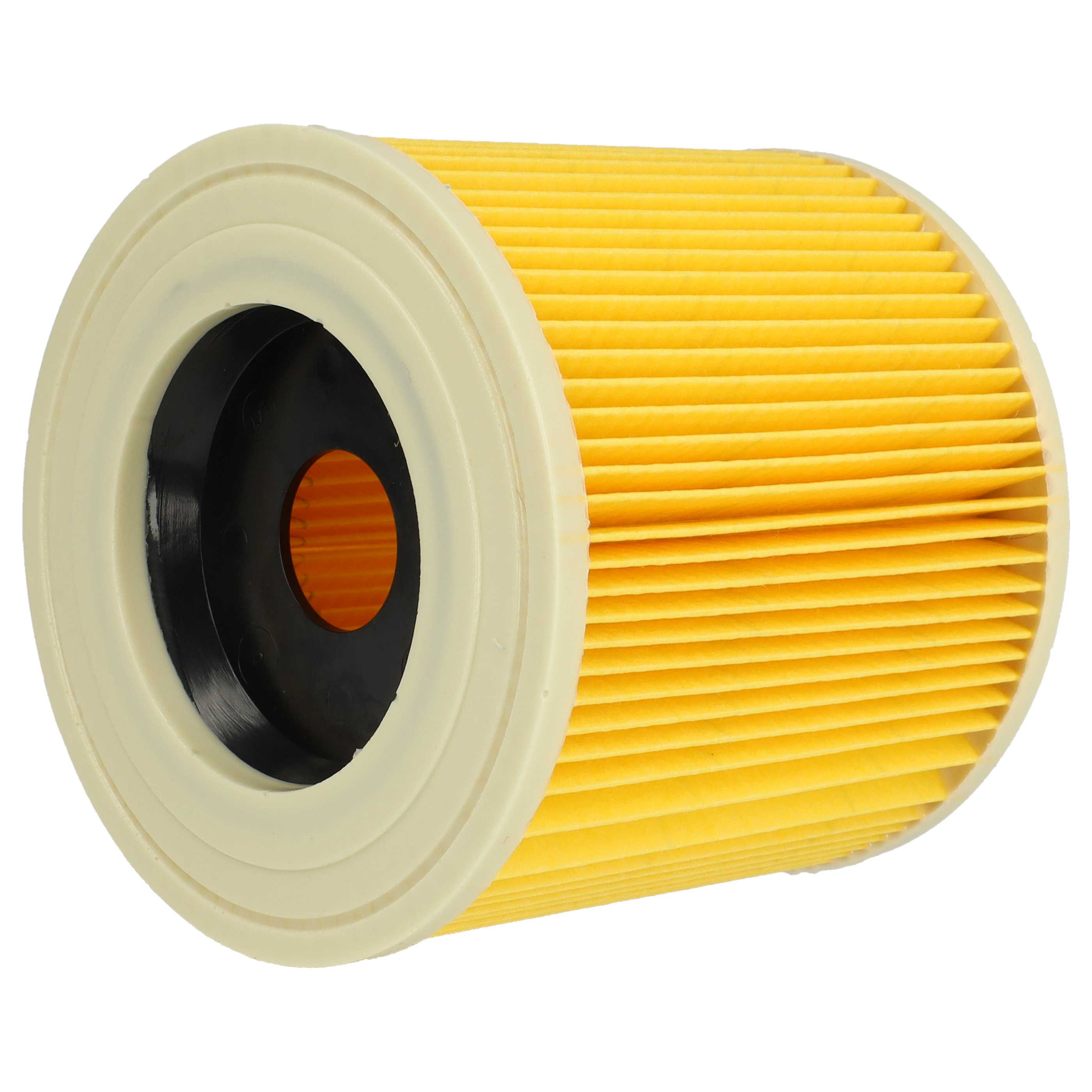 4x Filtro reemplaza Kärcher 2.863-303.0, 6.414-552.0, 6.414-547.0 para aspiradora PowerPlus, amarillo