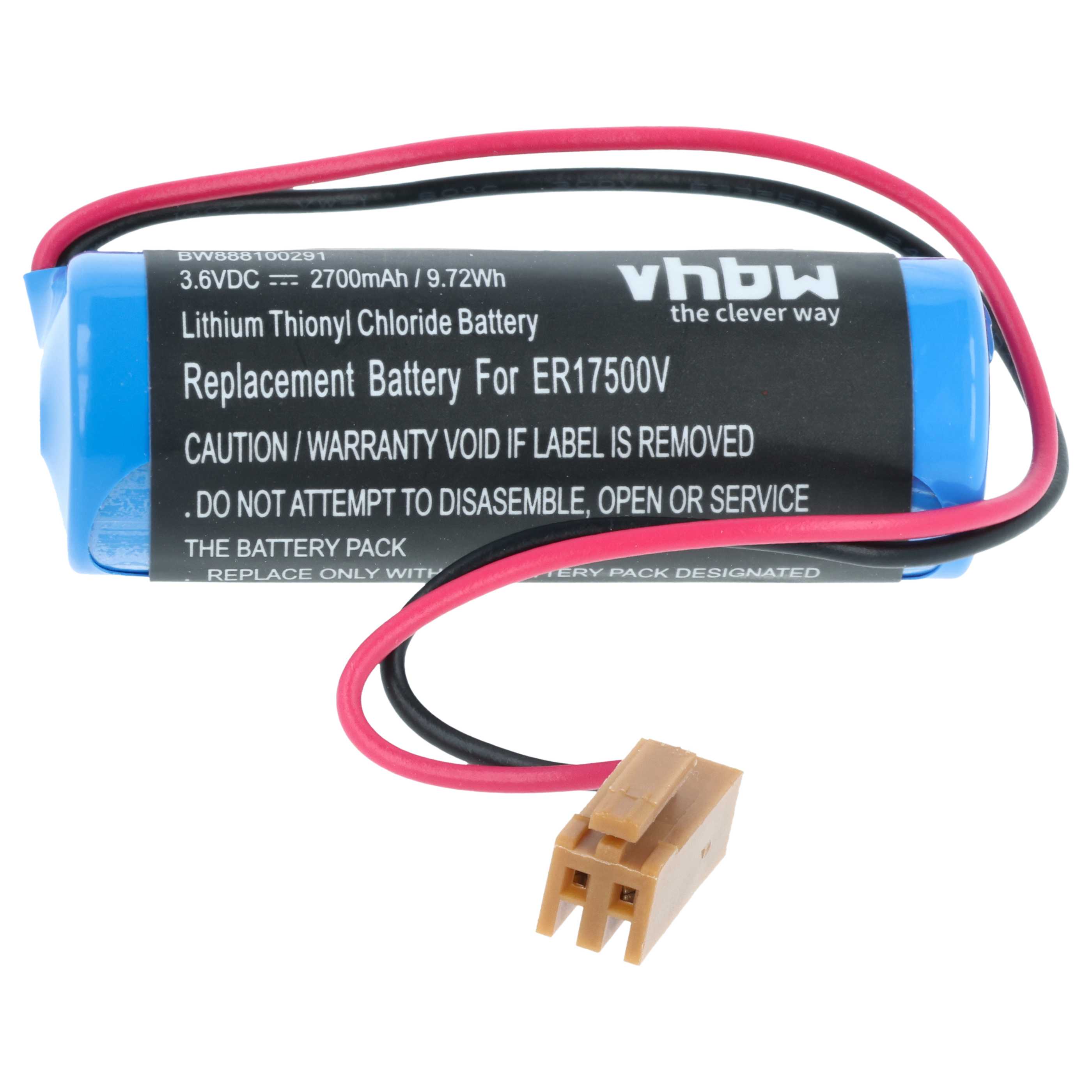 Bateria do PLC programowalnego sterownika zamiennik Maxell ER17/33 - 2700 mAh 3,6 V Li-MnO2