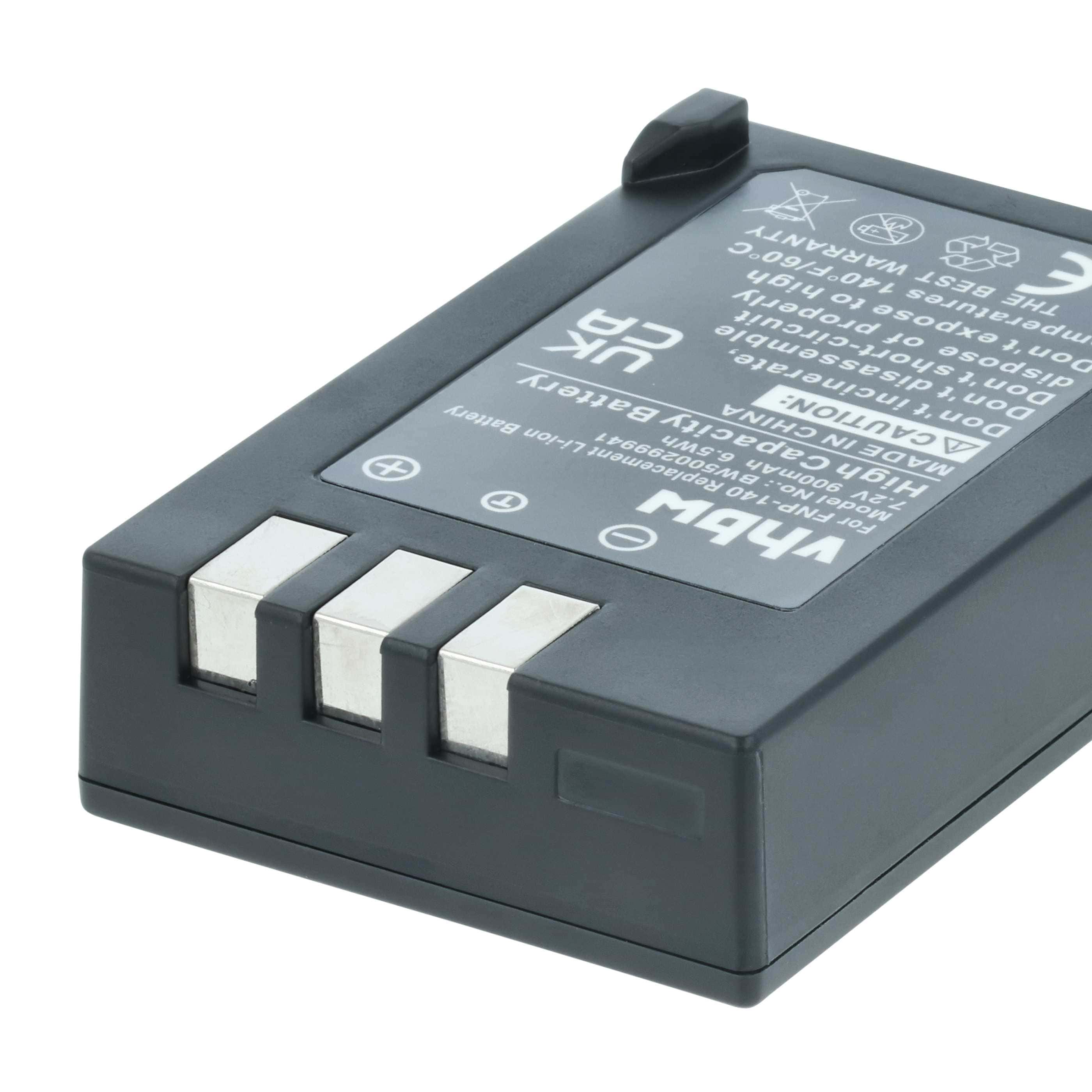 2x Battery replaces Fujifilm NP-140 - 950mAh, 7.2V, Li-Ion