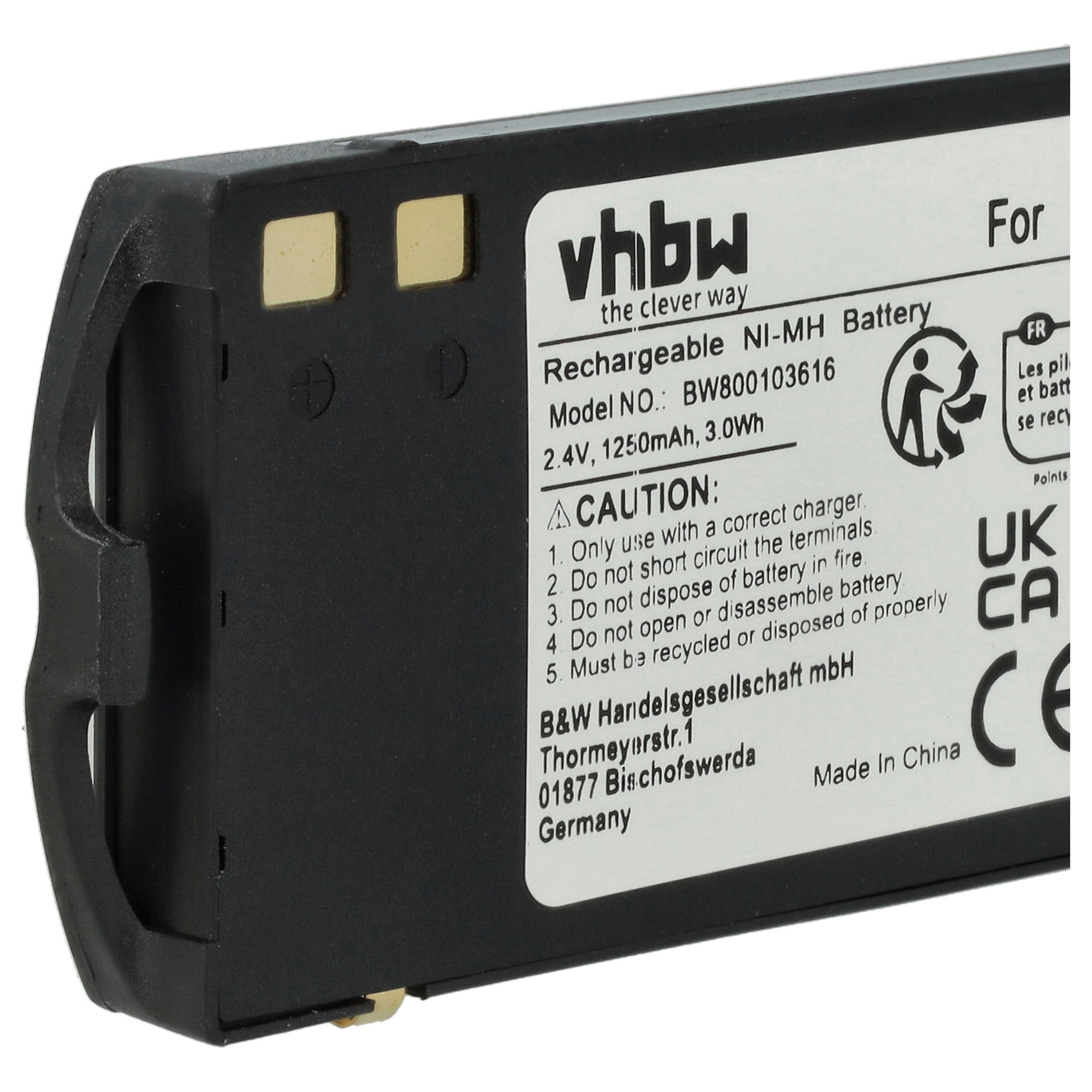 Mobile Phone Battery replaces Nokia BML-3 - 1200 mAh 2.4 V NiMH