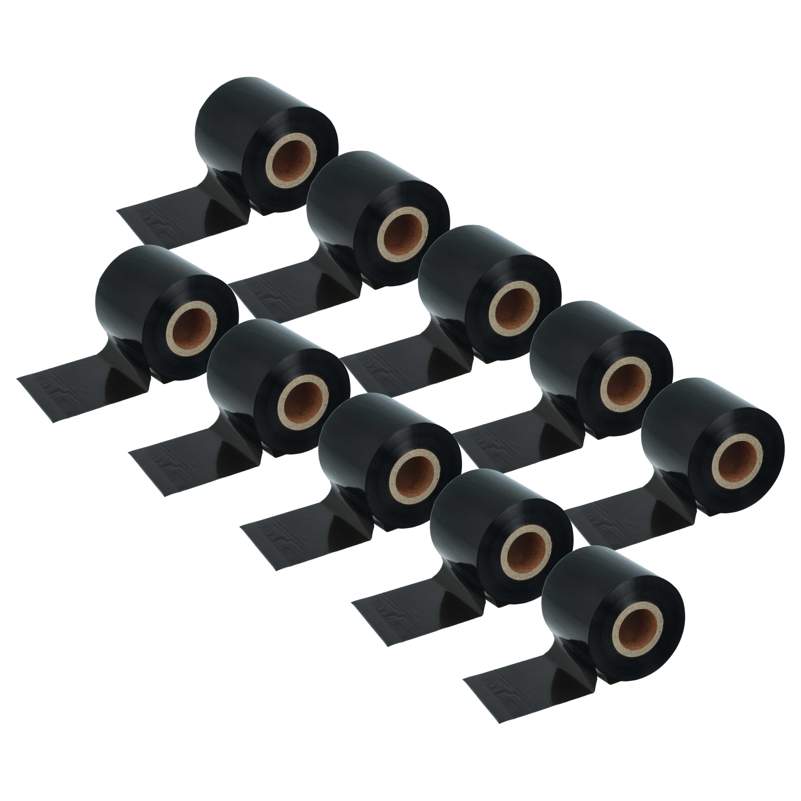 10x Thermotransferband passend für Godex, Printronix, TSC, Valentin Drucker u.a. - 60 mm x 300 m, Wachs Harz