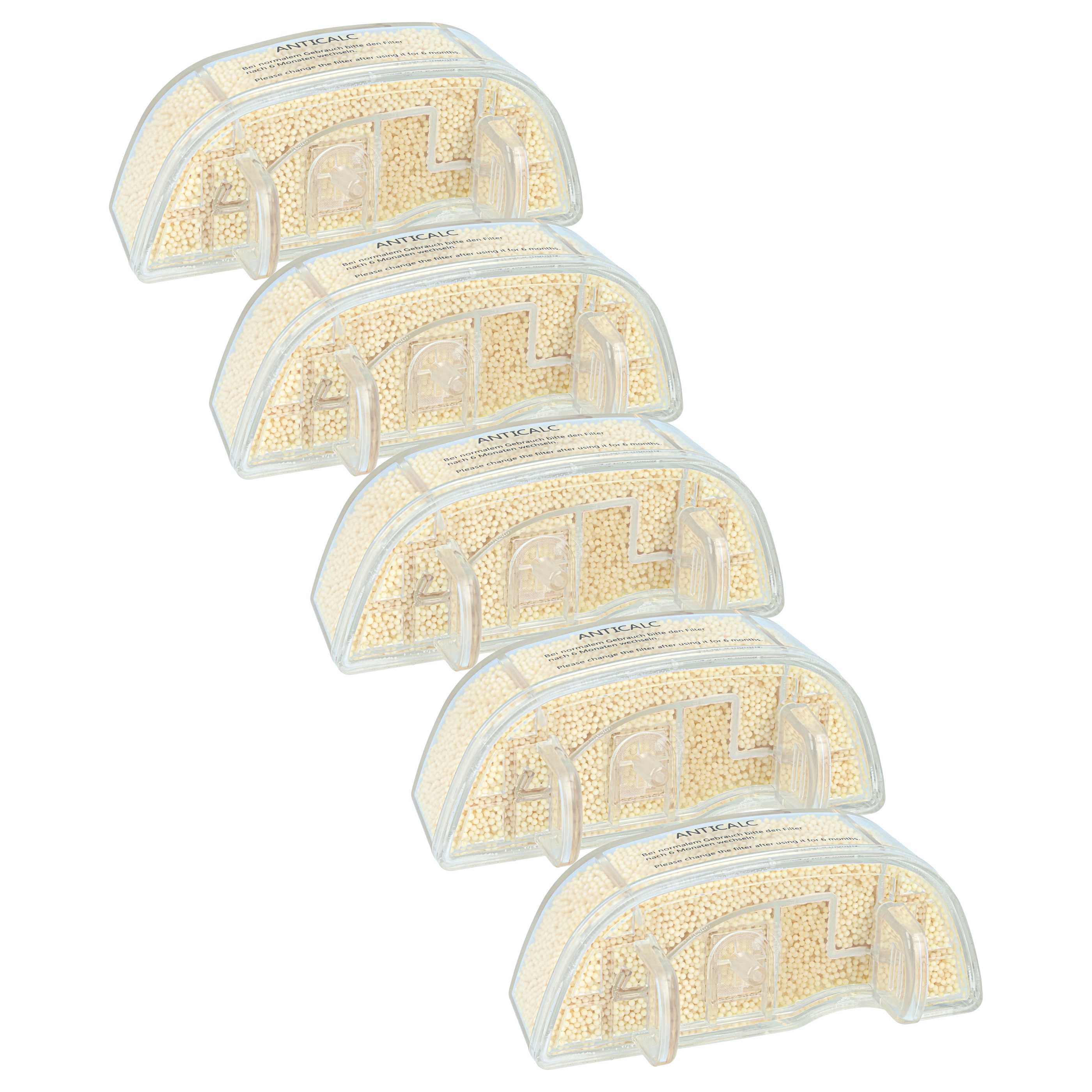 5x Anti-Kalk Wasserfilter als Ersatz für Rowenta ZR006501 für Tefal Dampfreiniger u.a.