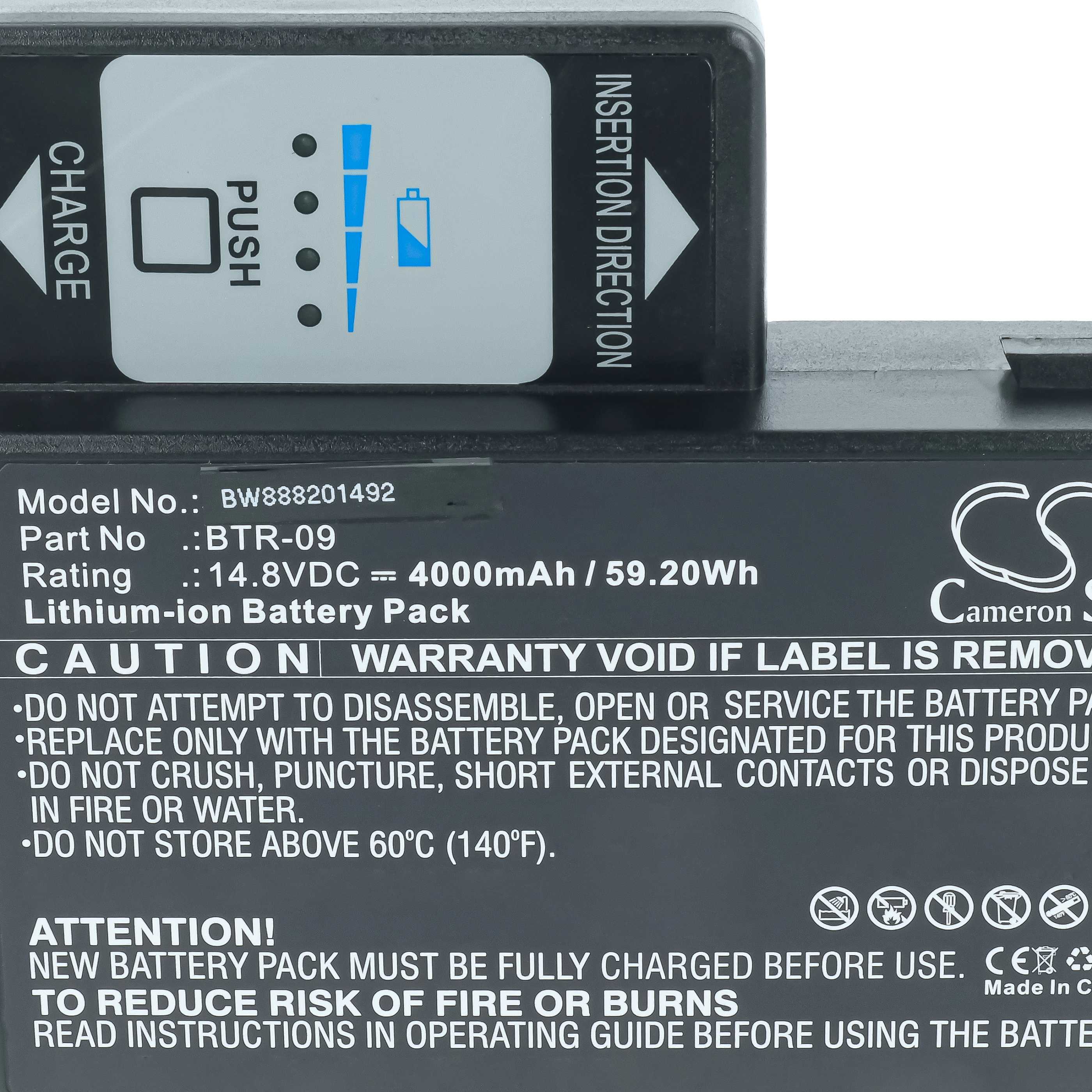 Batteria per giuntatrice sostituisce Fujikura BTR-09 - 4000mAh 14,8V Li-Ion