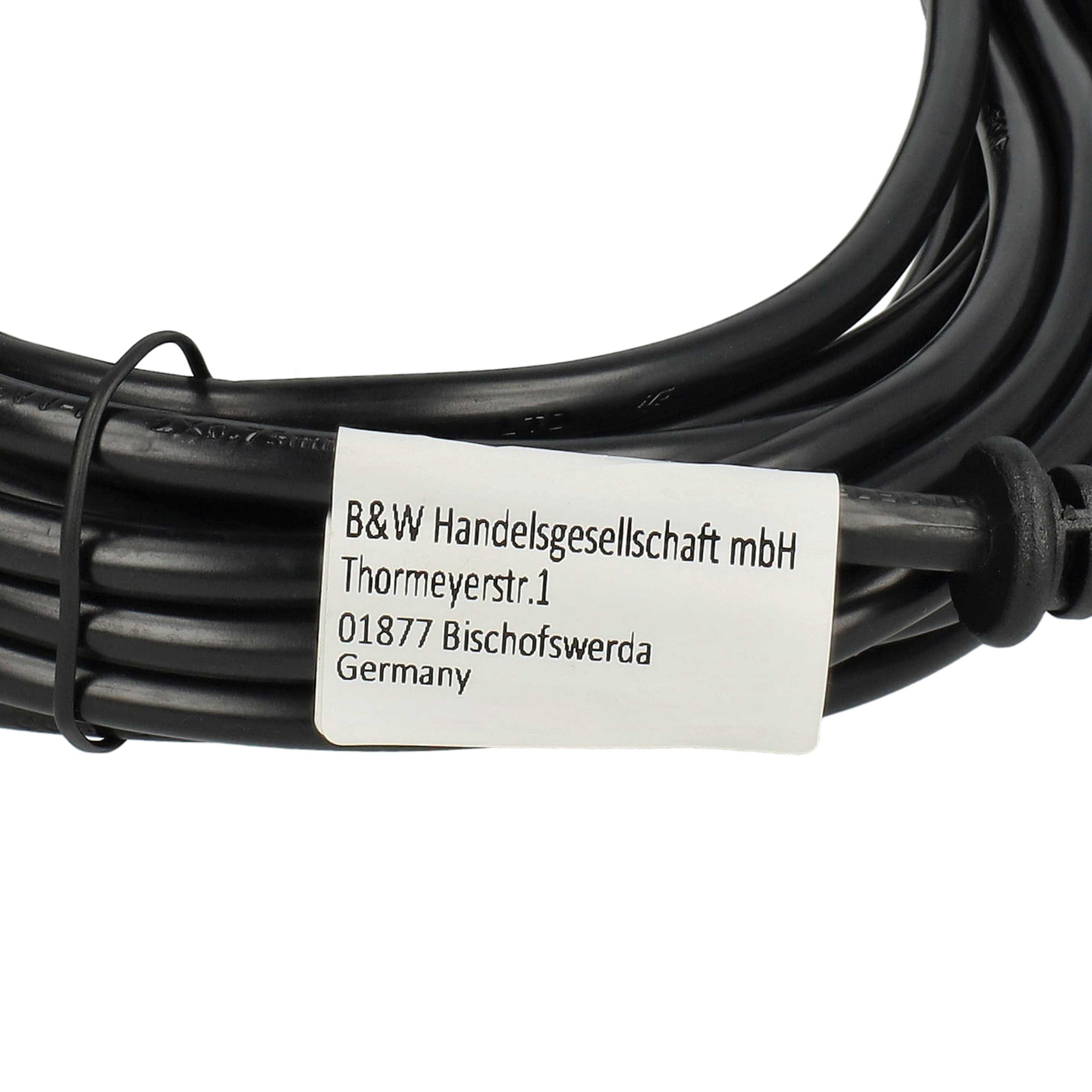 Power Cable replaces Sebo 7128SR, 5260DG for Thomas Vacuum Cleaner etc. - 15 m Cable 1000 W