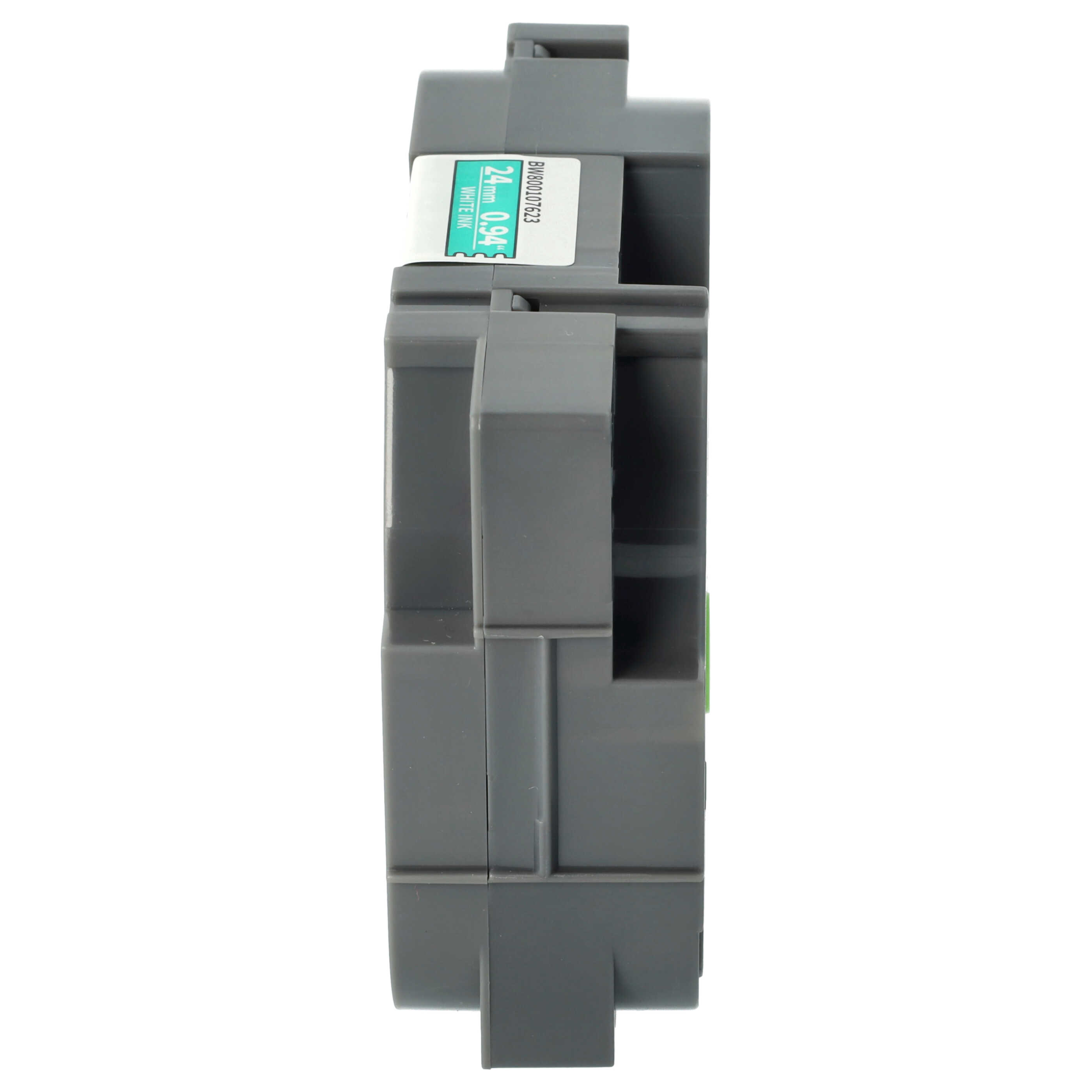 Label Tape replaces Brother TZE-755, TZ-755 - 24 mm White to Green