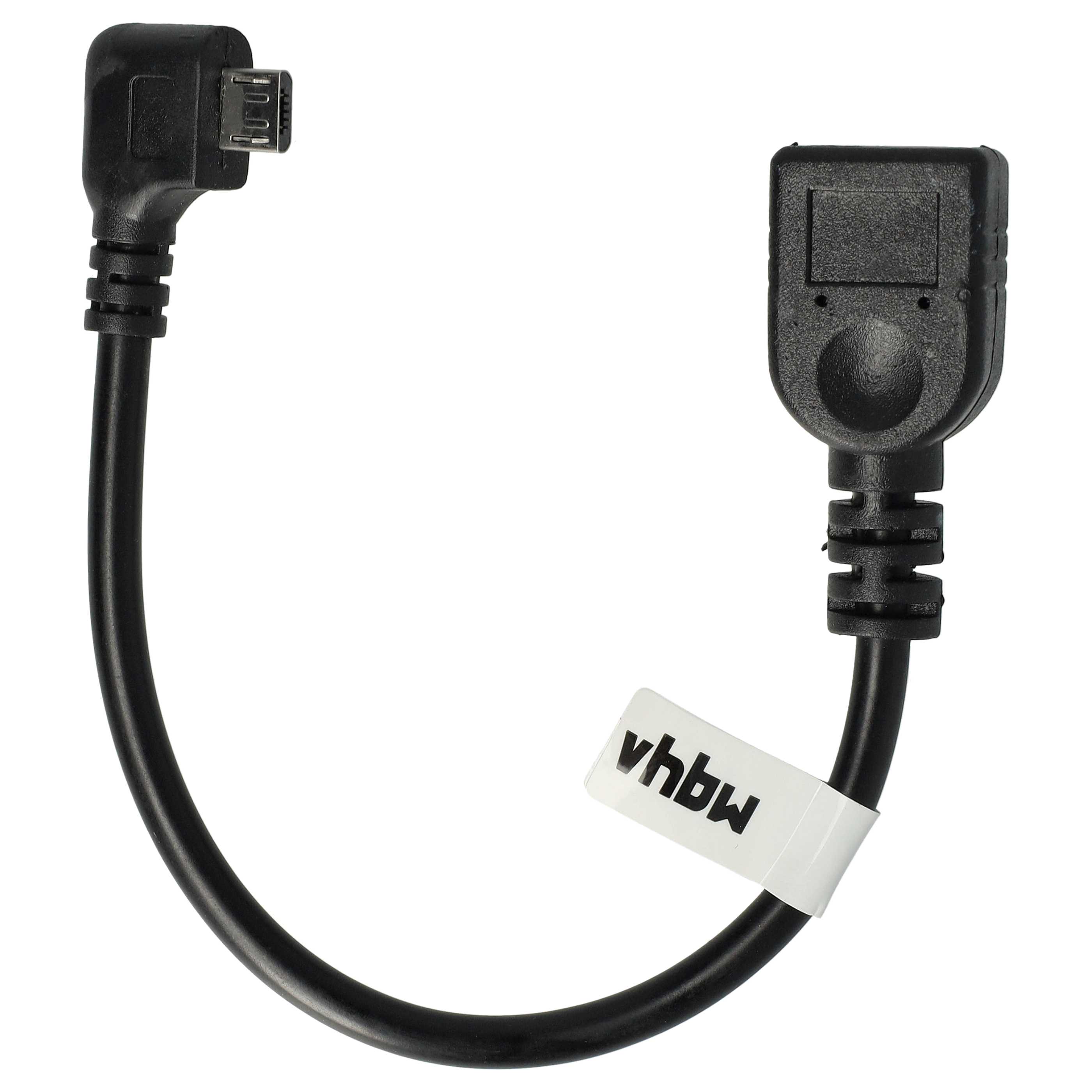 Adapter OTG Micro-USB auf USB (weiblich) 90° Winkel für Smartphone, Tablet, Laptop, Notebook, PC
