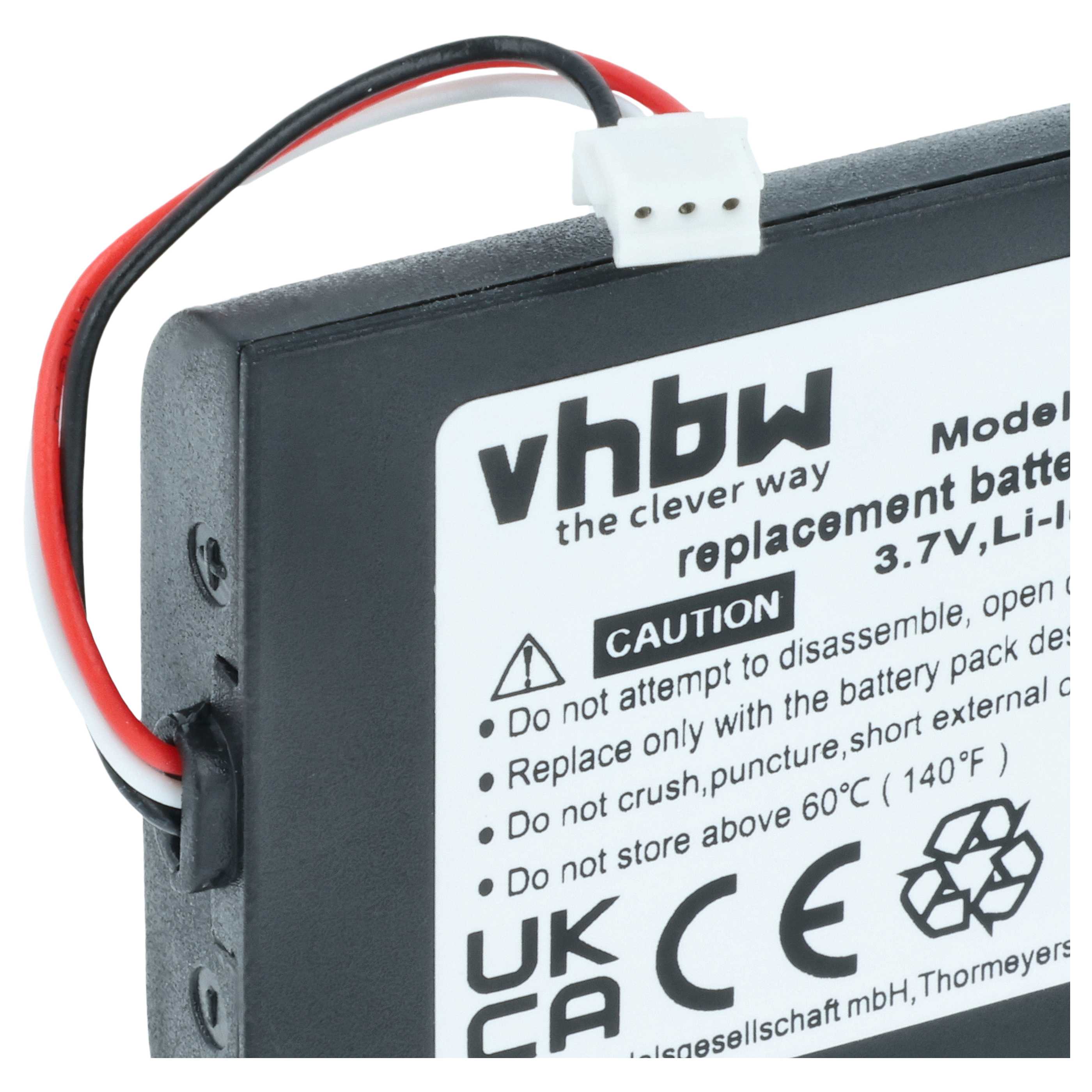 Batteria per telecomando remote controller sostituisce Logitech 623158, 533-000128 - 1300mAh 3,7V Li-Ion