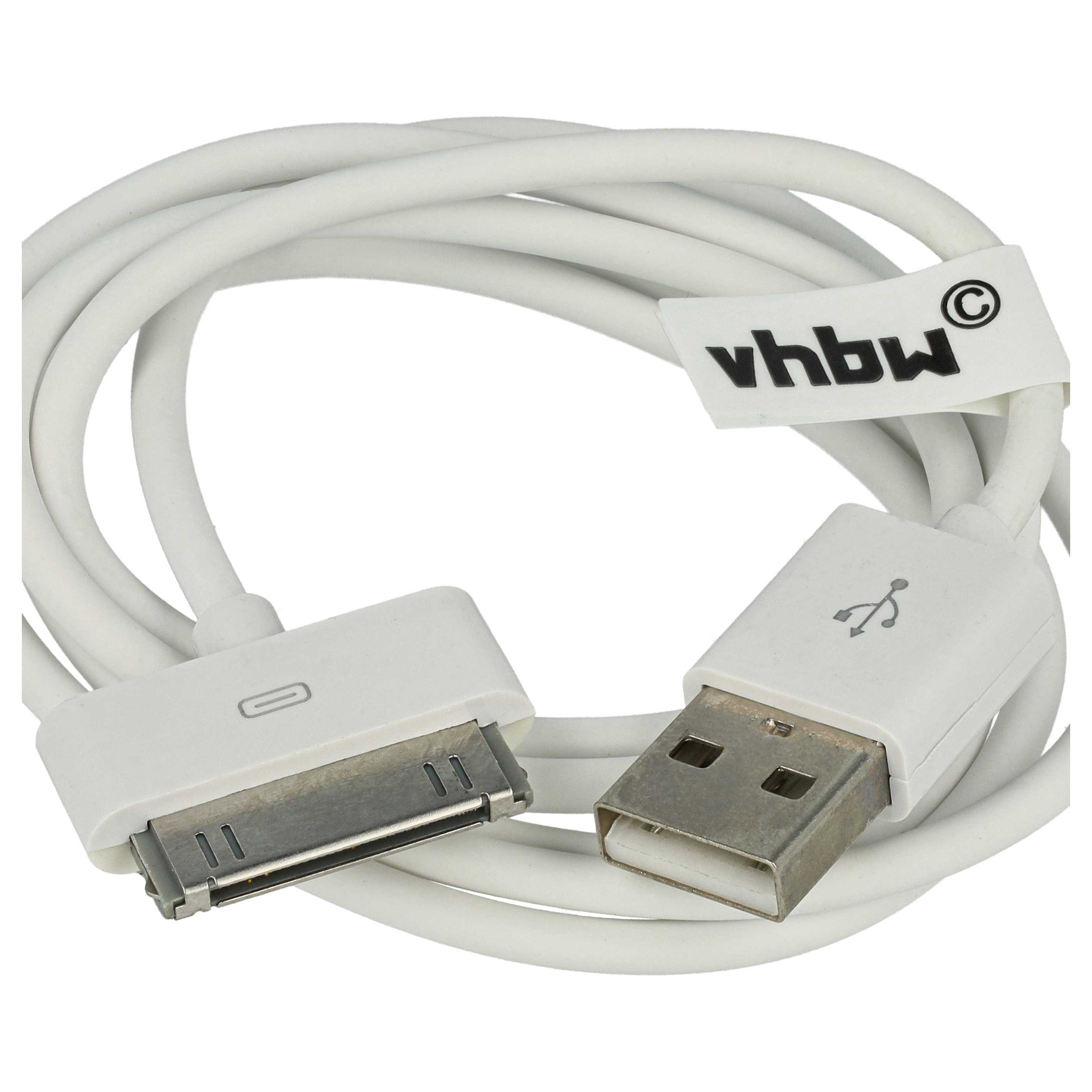 USB Datenkabel passend für Apple iPhone u.a., 80 cm