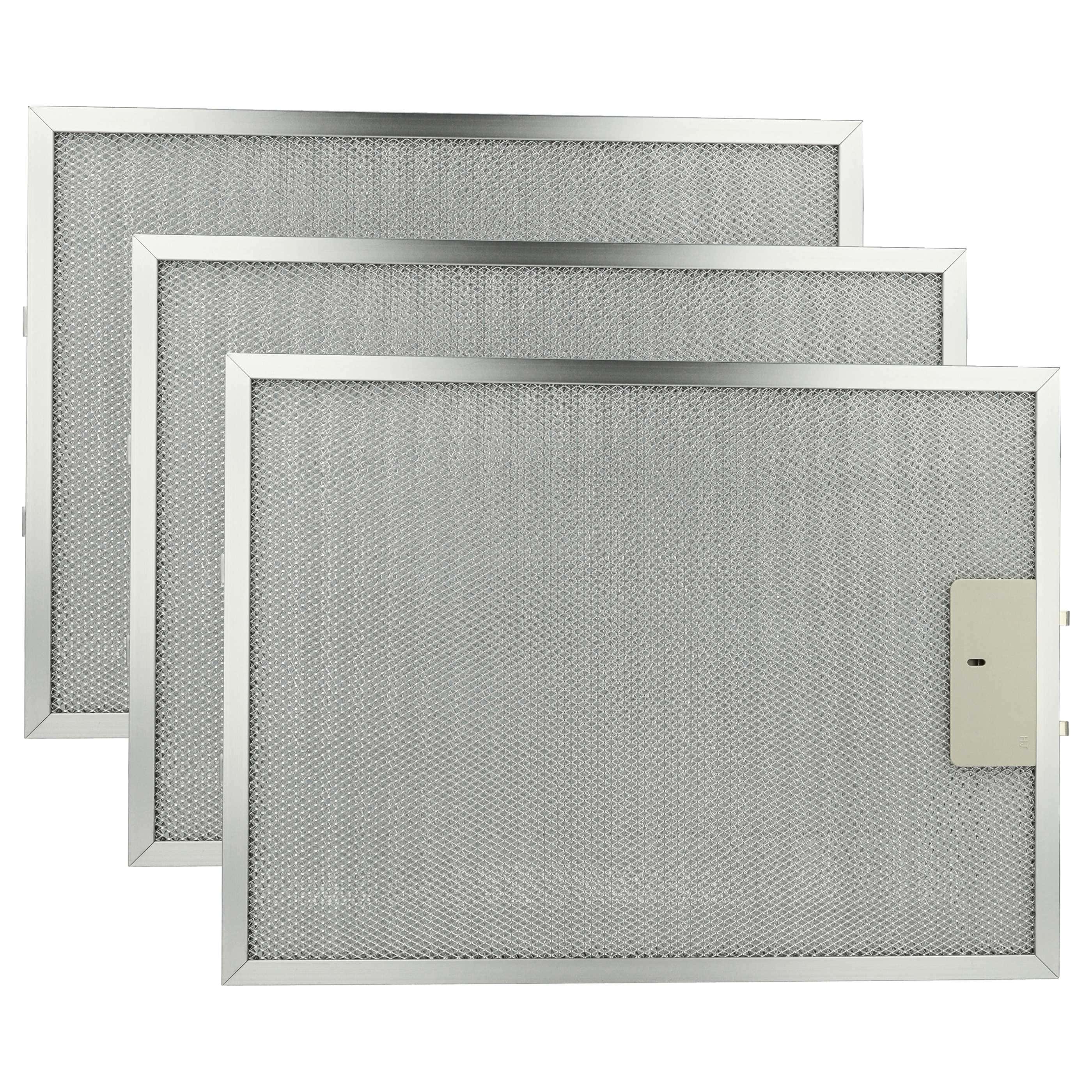 3x Filtres métal remplace AEG 4055107017, 50273708003 pour hotte aspirante