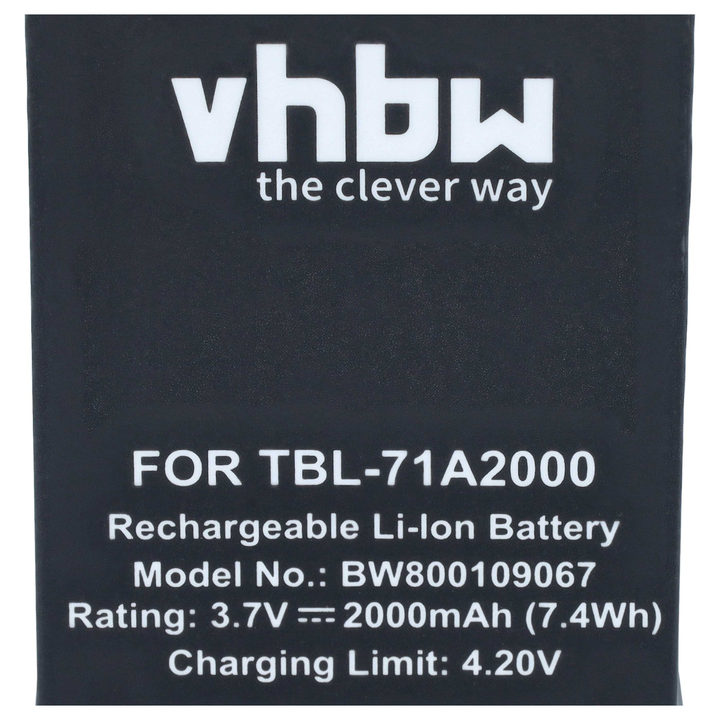 Mobile Router Battery replaces TBL-71A2000 - 2000 mAh 3.7 V Li-Ion