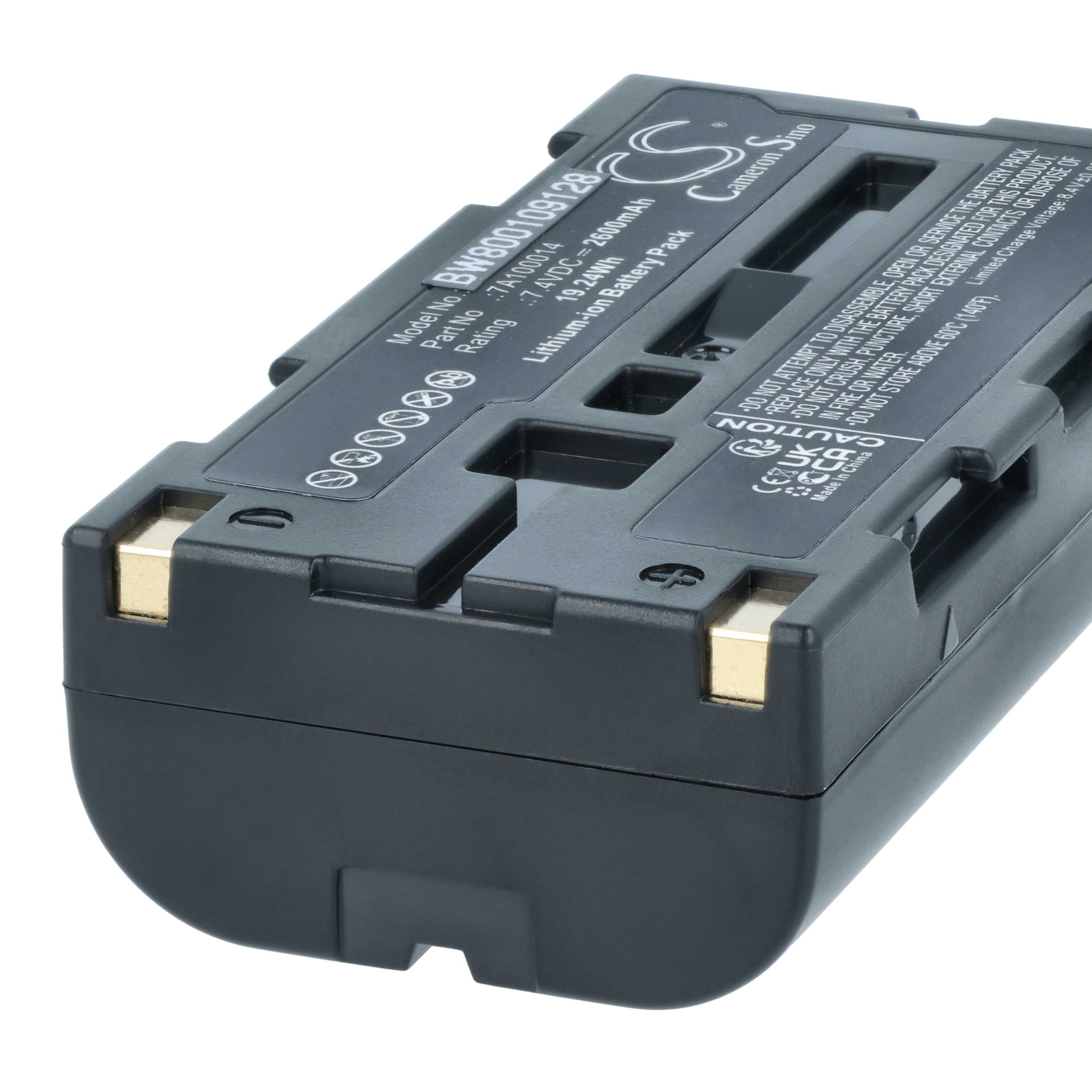 Printer Battery suitable for Extech ANDES 3, S2500THS, S4500THS - 2600 mAh 7.4 V Li-Ion