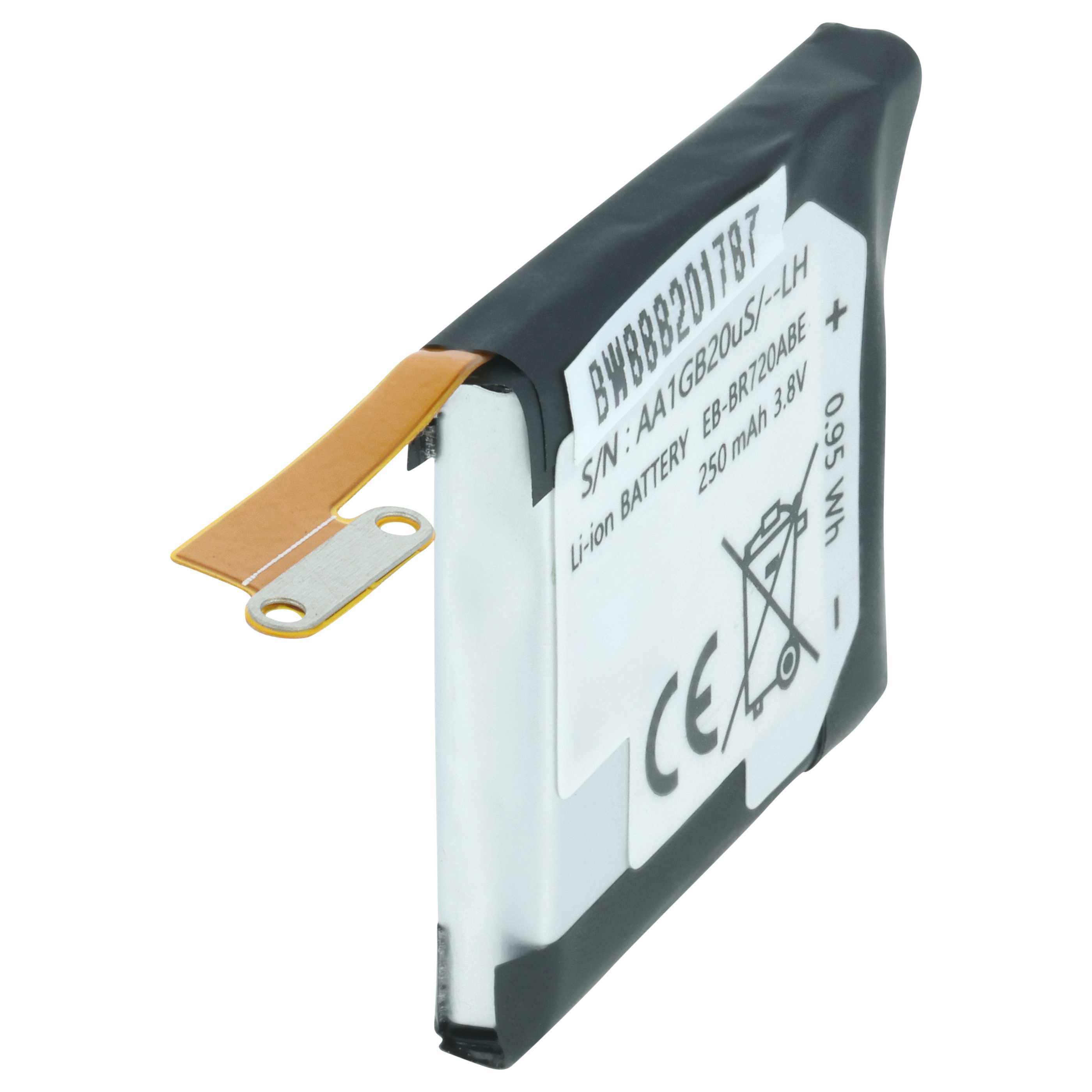 Smartwatch Battery replaces Samsung EB-BR720ABE - 250 mAh 3.7 V Li-polymer