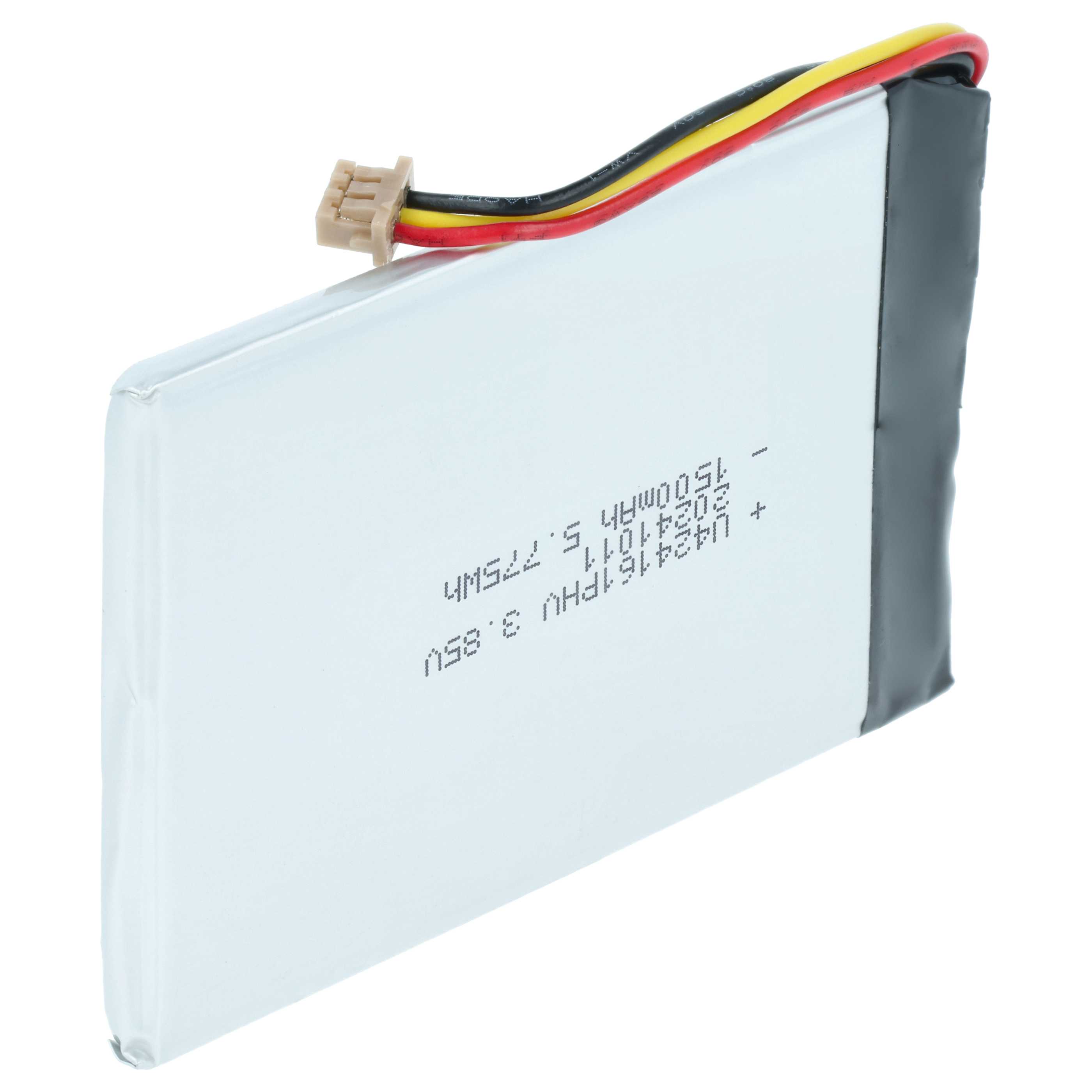 Battery replaces Panasonic VSB0526 - 1500mAh, 3.7V, Li-polymer