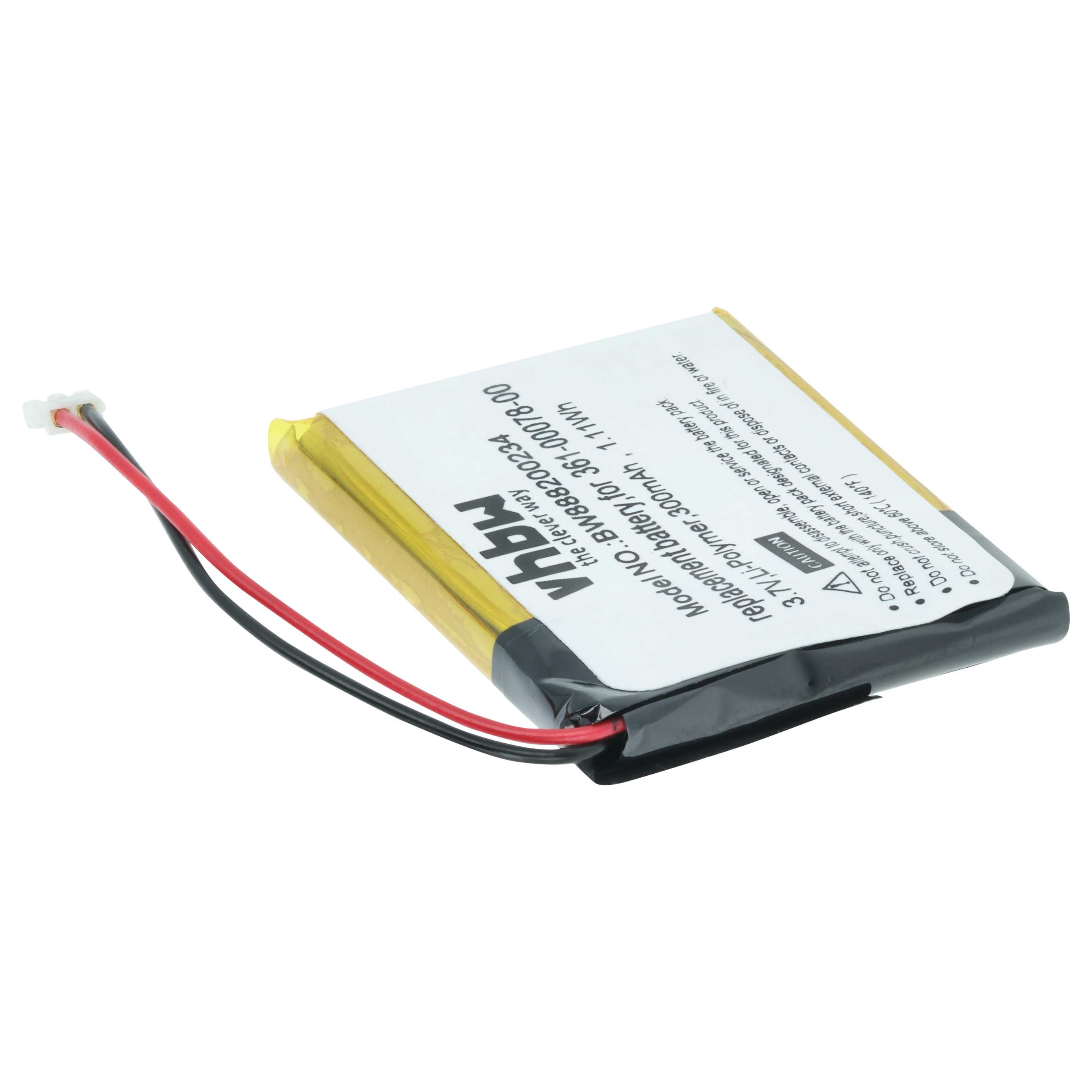 Smartwatch Battery replaces Garmin 361-00078-00 - 300 mAh 3.7 V Li-polymer