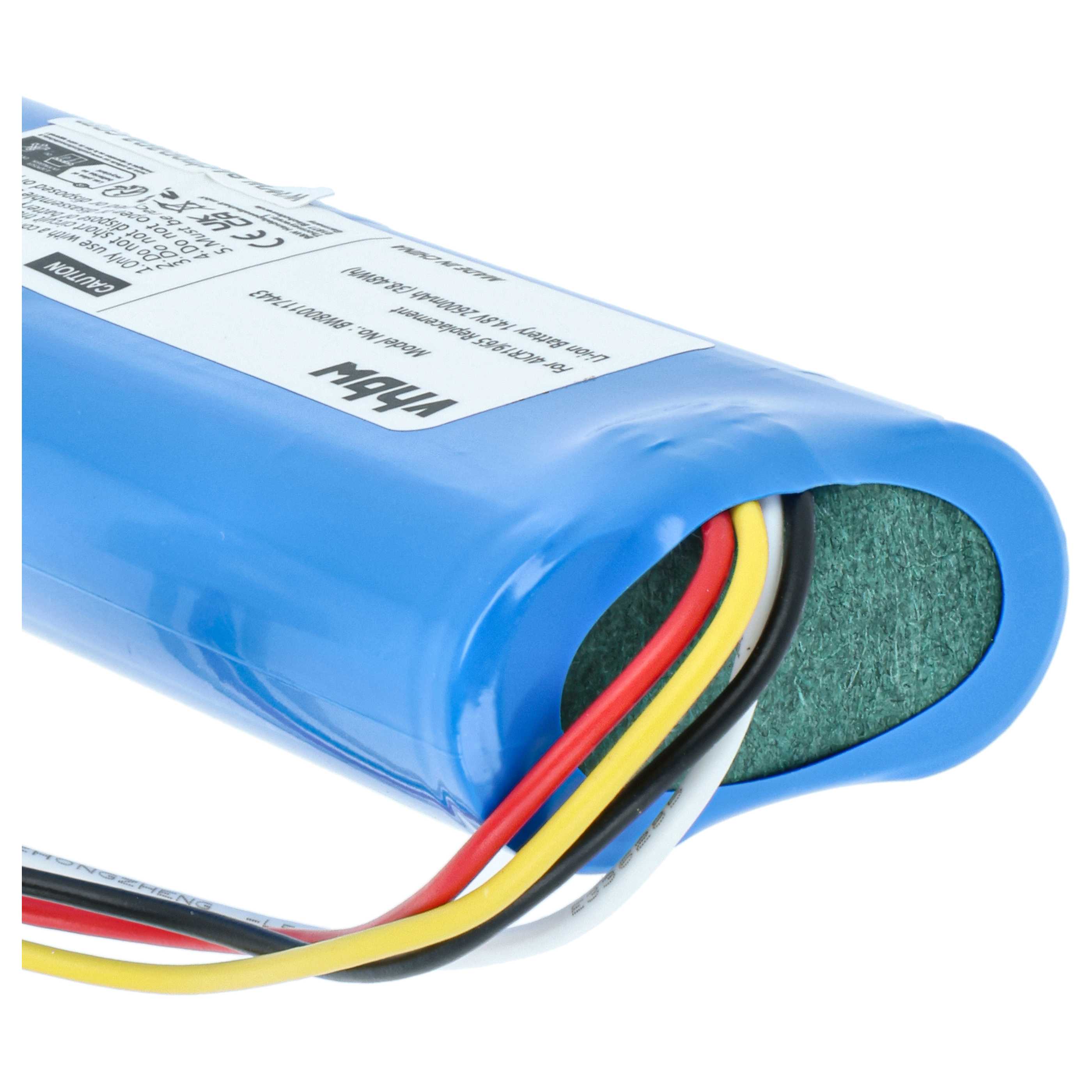 Battery replaces Philips 4ICR19/65, CP0111/01 for Philips 2600mAh, 14.8V, Li-Ion