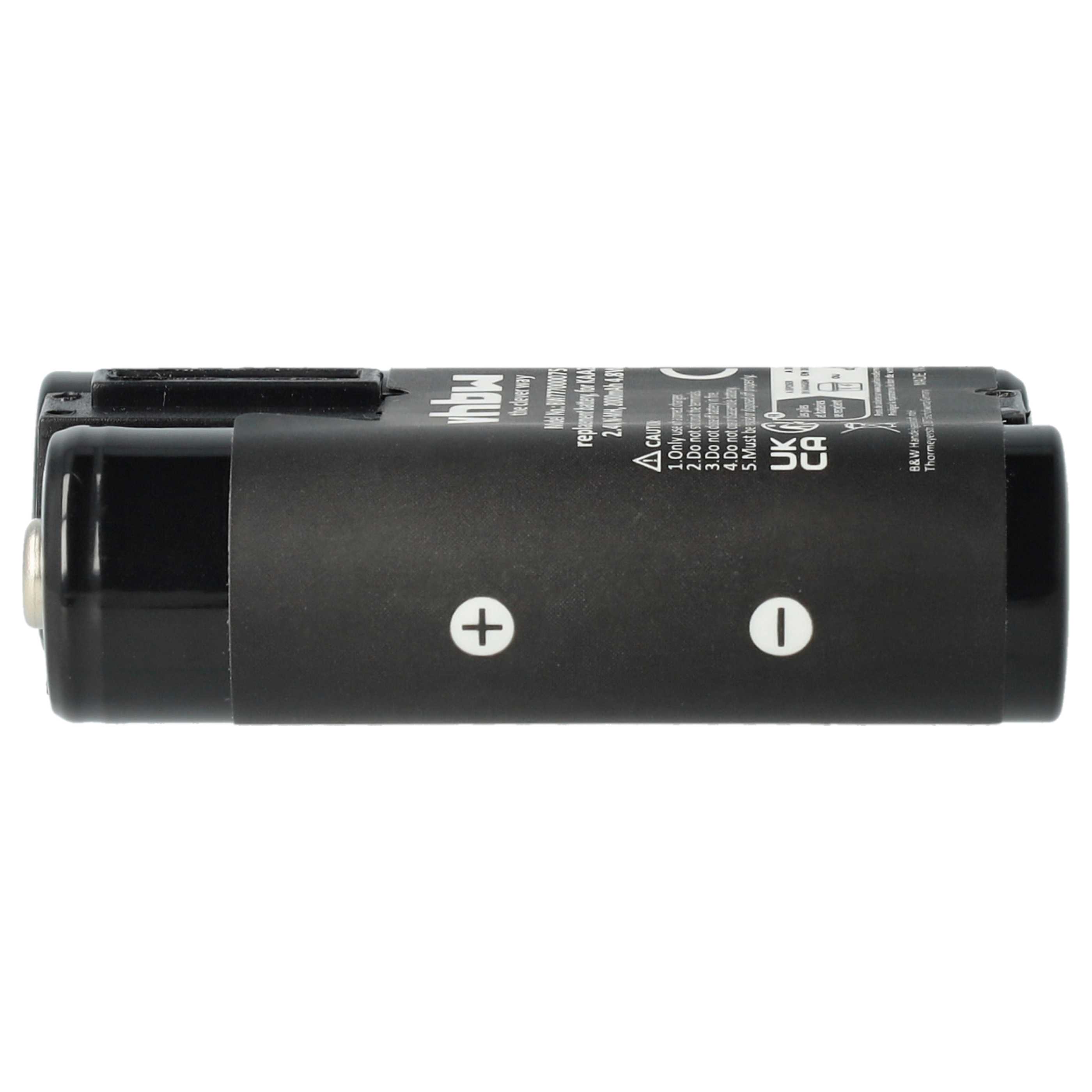 3x Battery replaces Kodak KAA2HR - 2000mAh, 2.4V, NiMH