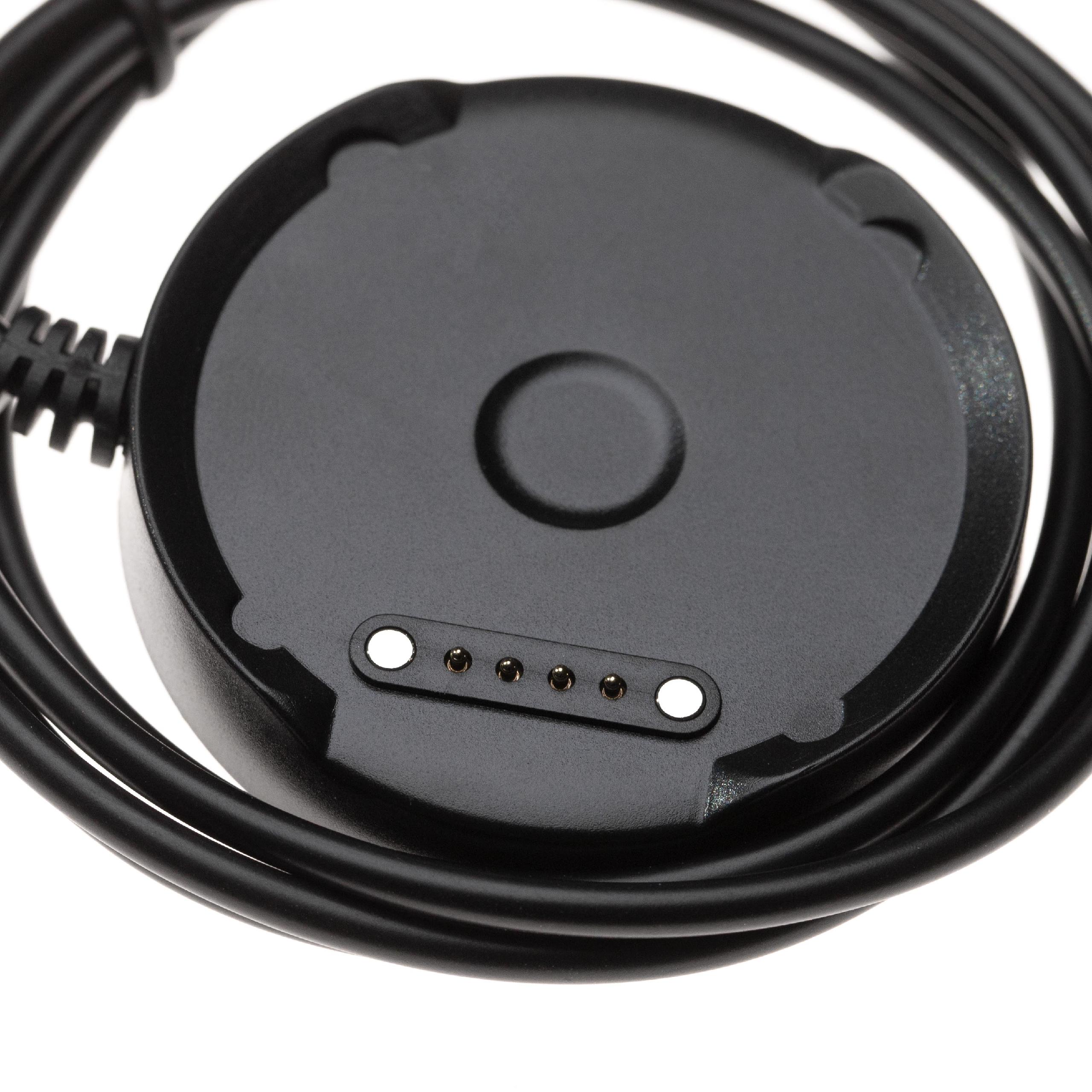 Cable de carga USB para smartwatch Golfbuddy WTX, WTX+ - negro 96,5 cm