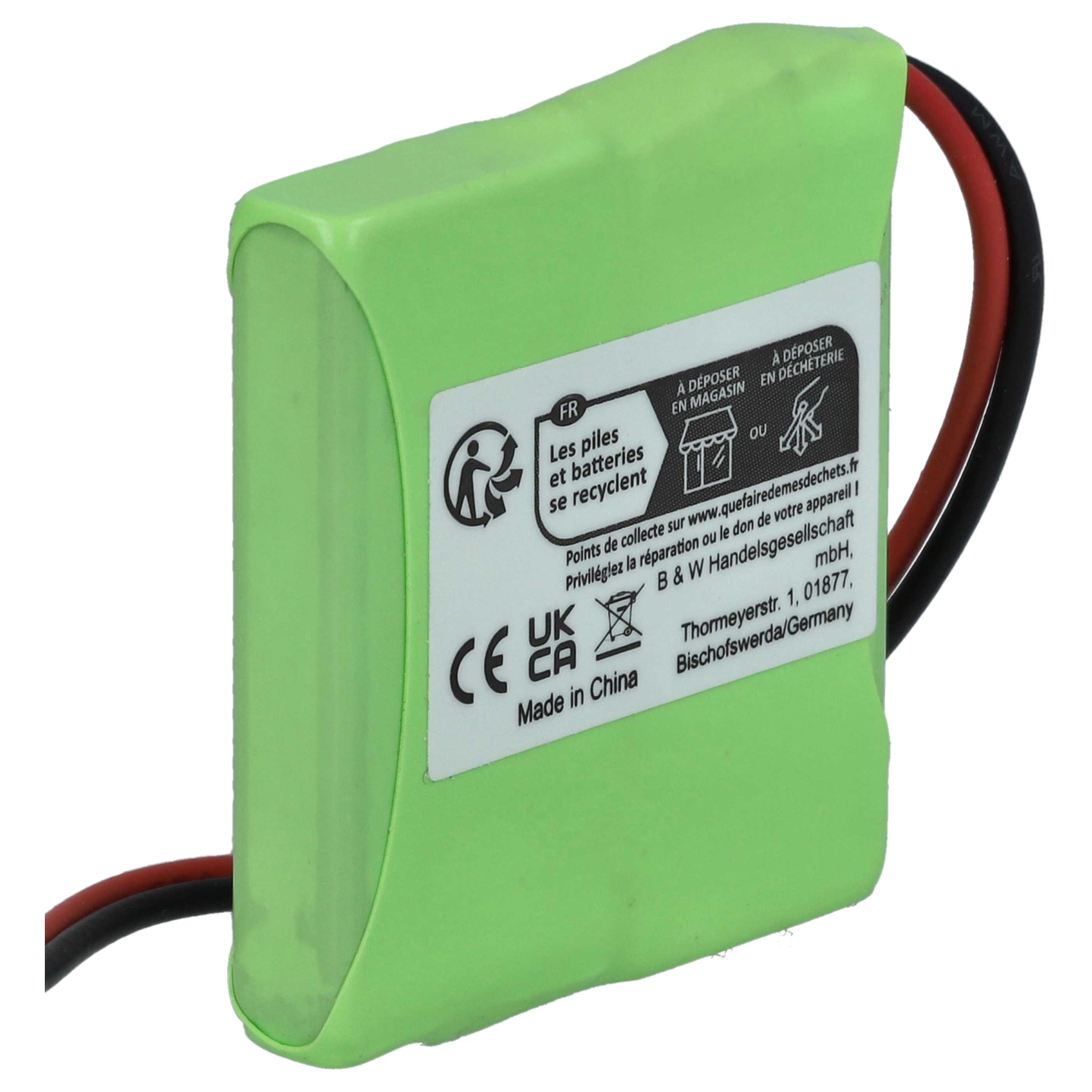 10x Batteries remplace Siemens V30145-K1310-X382, S30852-D1751-X1 pour téléphone Swisscom - 650mAh 2,4V NiMH