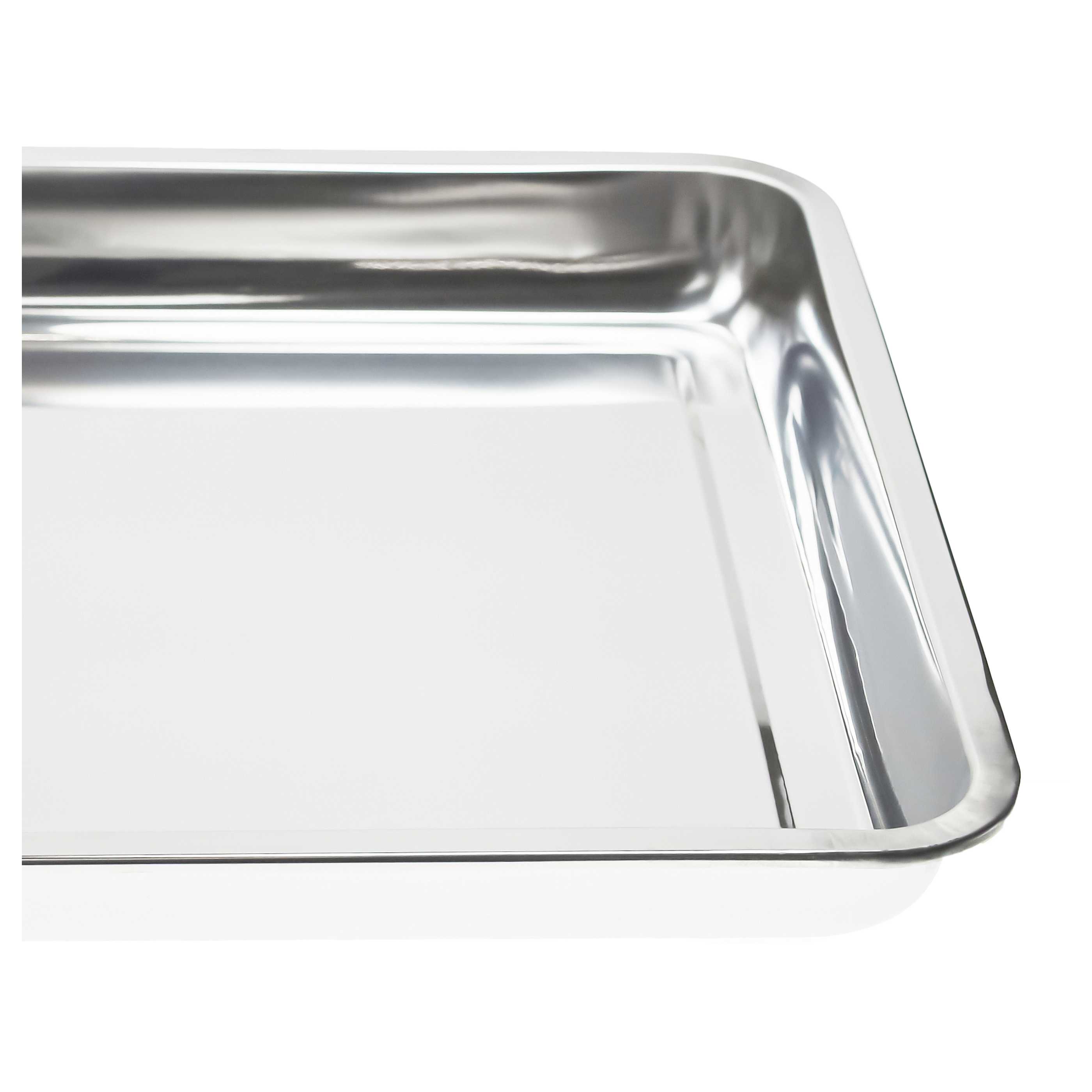 2x Vaschetta raccogligrasso sostituisce BGS 7892 per barbecue a gas - acciaio inox, capacità 9 L