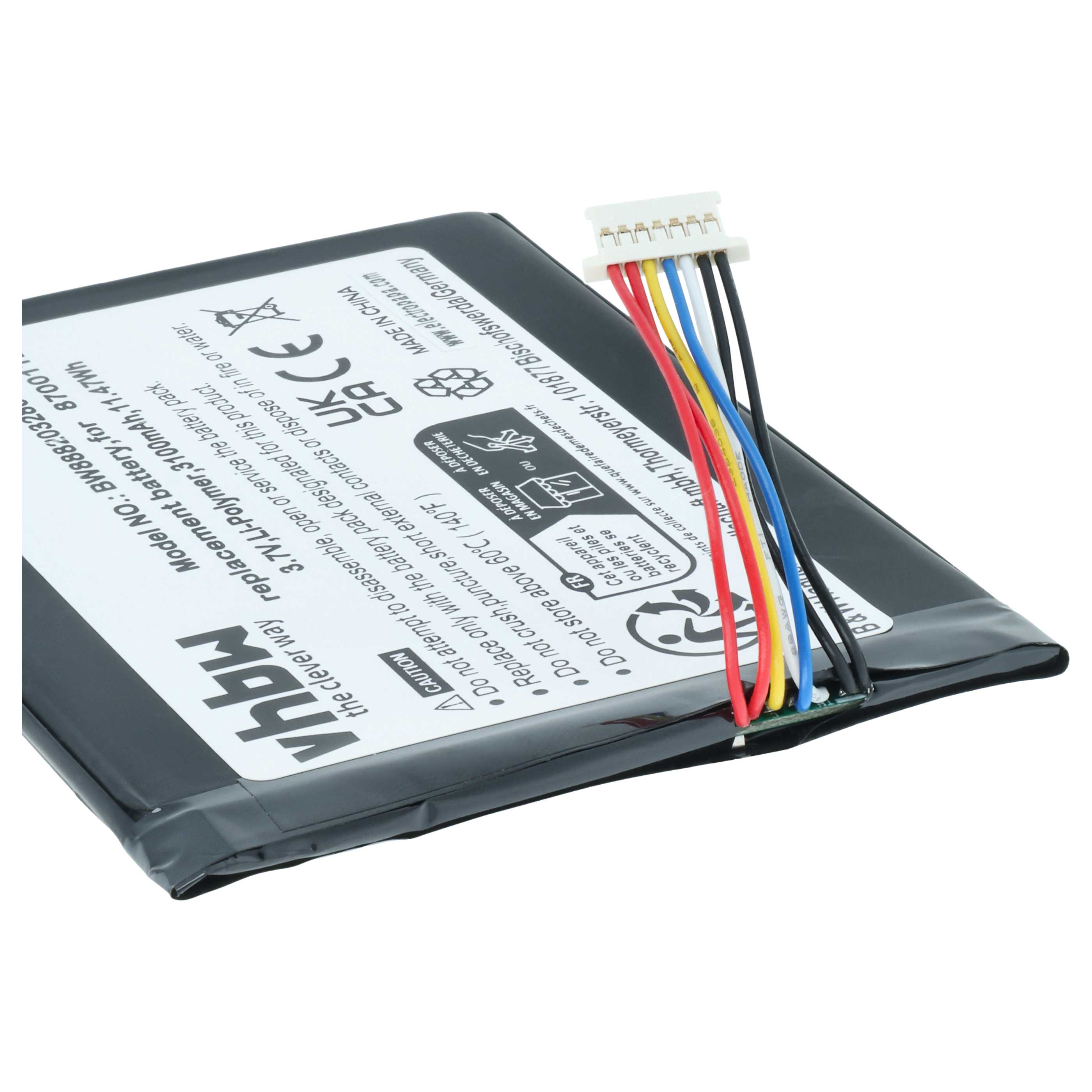 Batteria sostituisce Bang & Olufsen 8700112 per altoparlanti - 3100mAh 3,7V Li-Poly