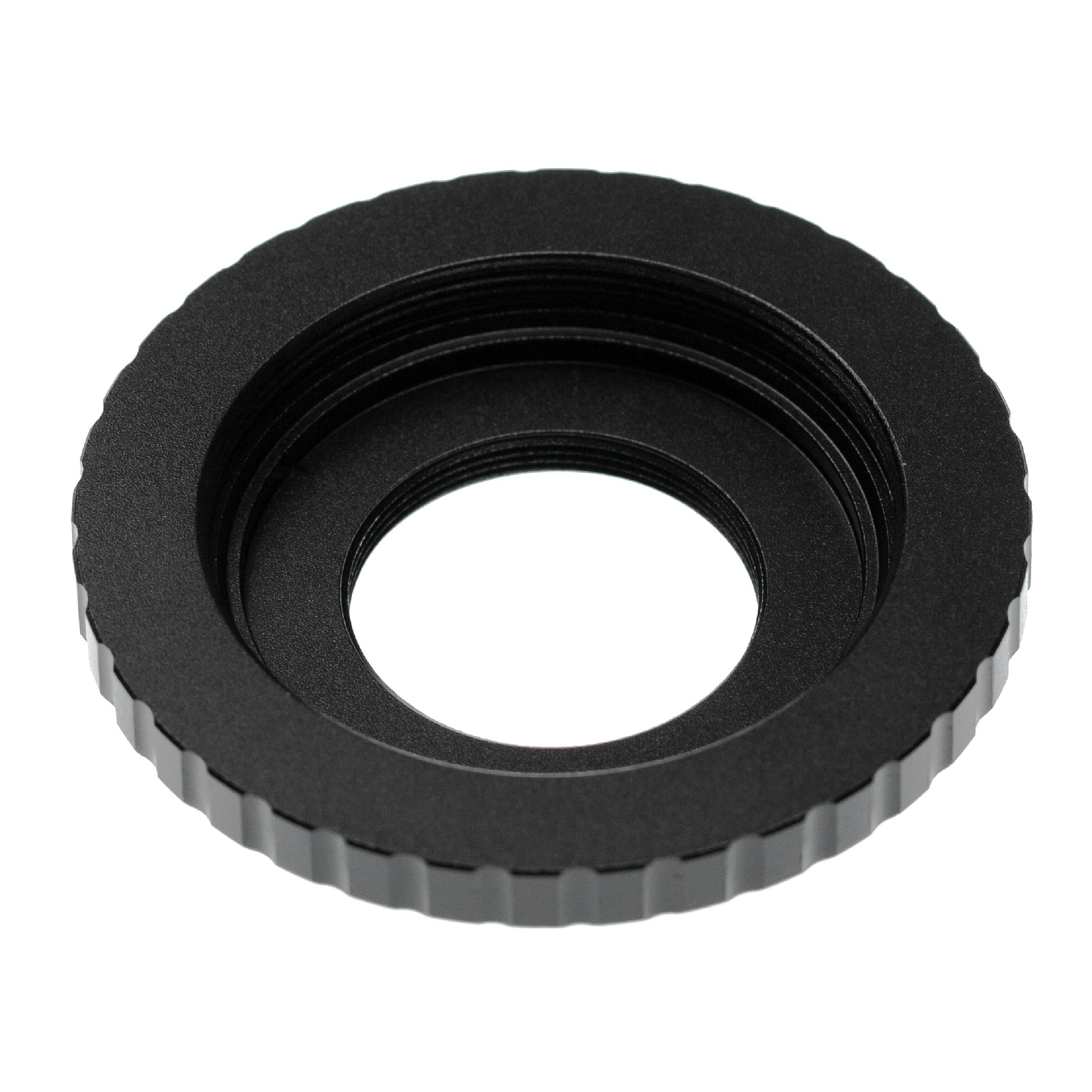 vhbw Adapter Ring compatible with 4/3 Cameras to Lenses with M42 Thread Black