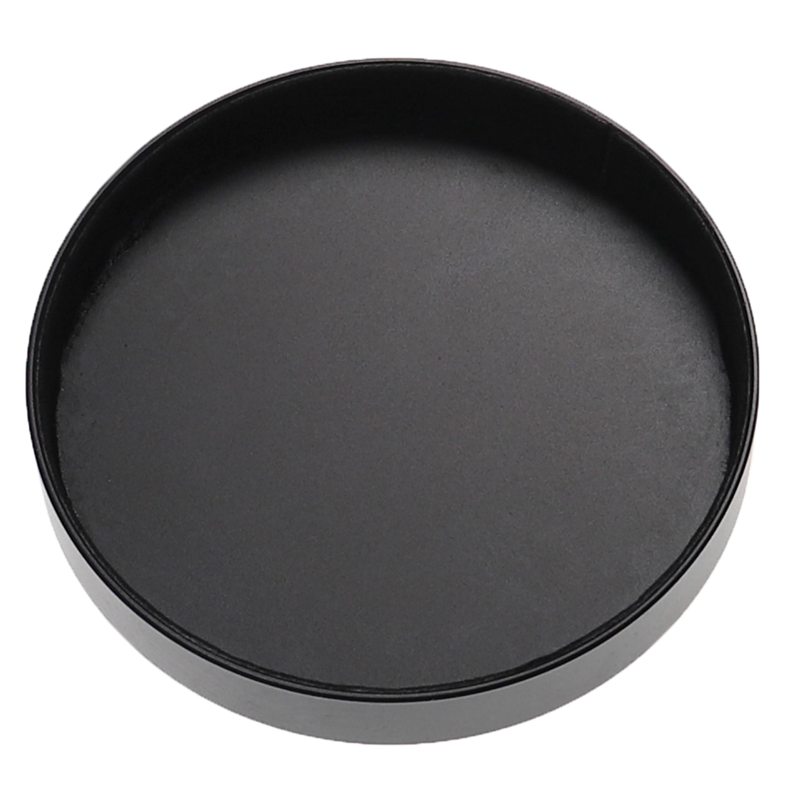 Bouchon d'objectif 80 mm - aluminium (anodisé) / intérieur flanelle, noir-mat