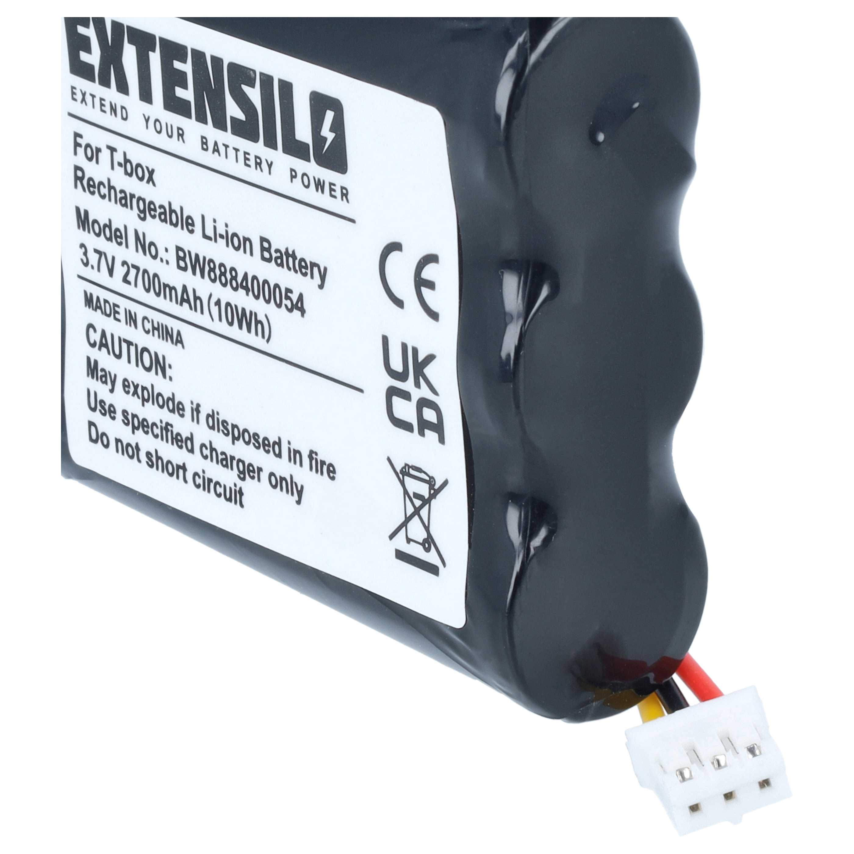 EXTENSILO Batteria per radio raccontastorie Toniebox Tonie Box - 2700mAh 3,7V Li-Ion