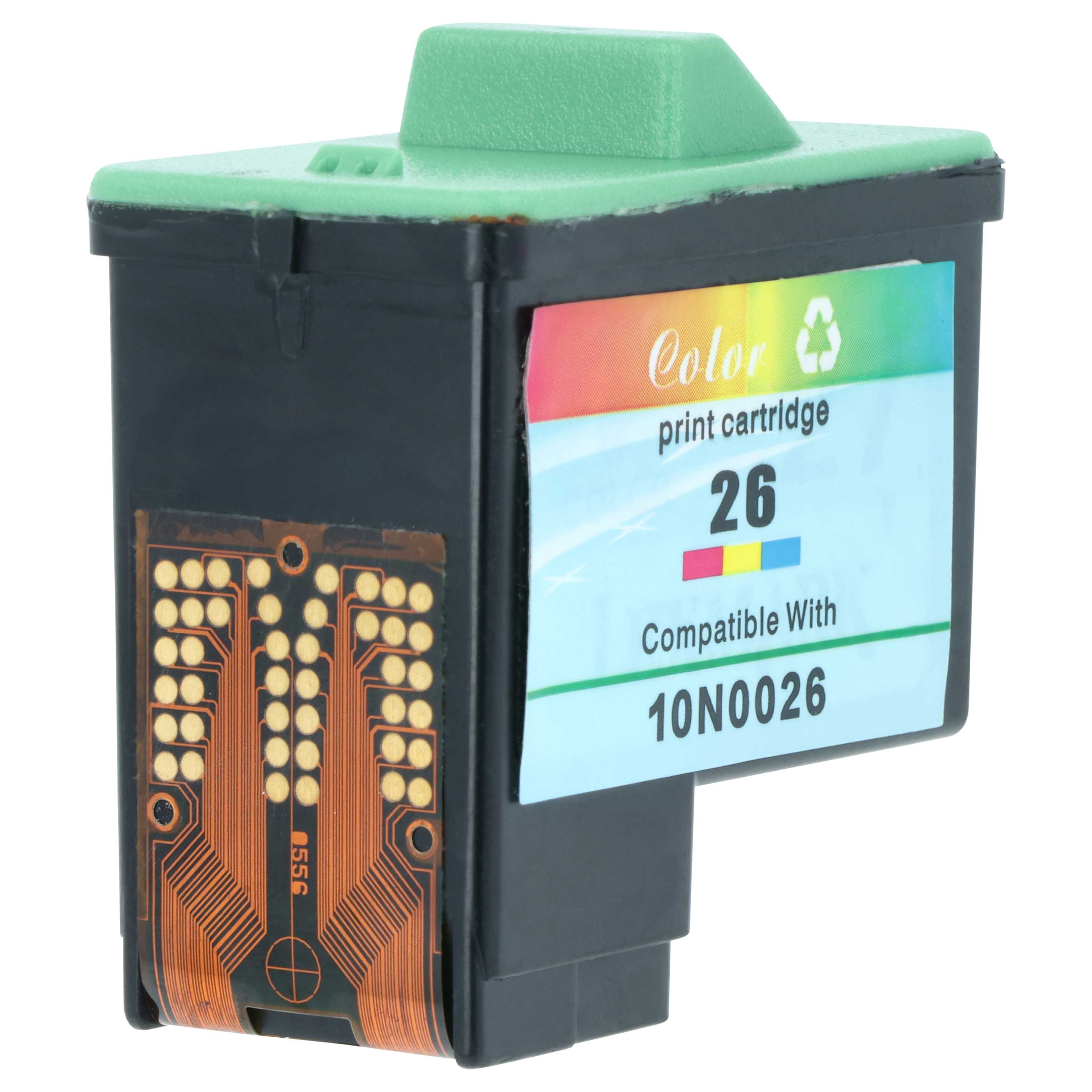 Cartuccia inchiostro sostituisce Lexmark 10N0026 per stampante - ciano/magenta/giallo, rigenerata 12 ml