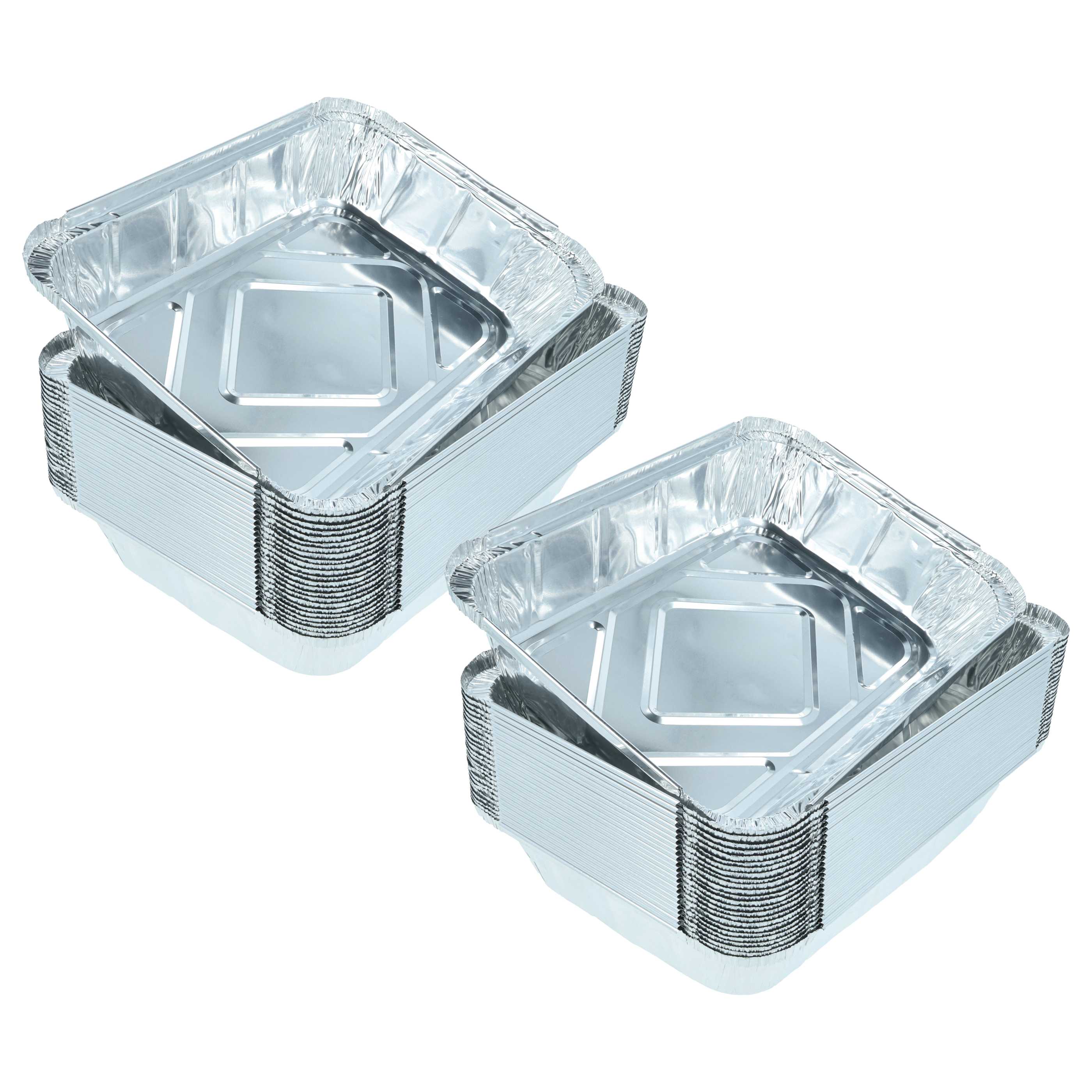 50x Grill Tray suitable for Enders, Napoleon, Rösle, Weber Gas Grills - Aluminium 22 x 15 x 4 cm
