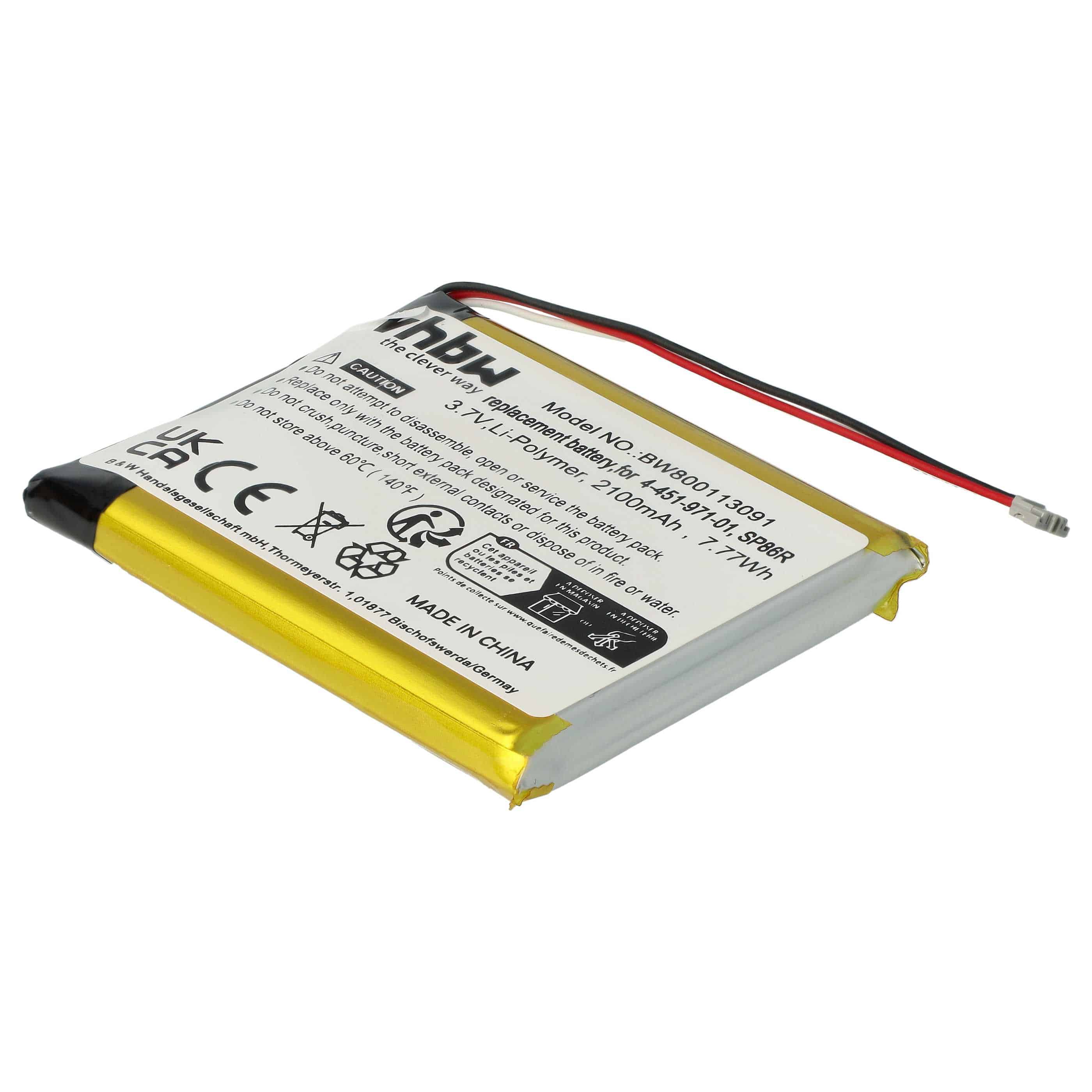 Games Console Battery replaces Sony SP86R, 4-451-971-01 - 2100 mAh 3.7 V Li-Ion