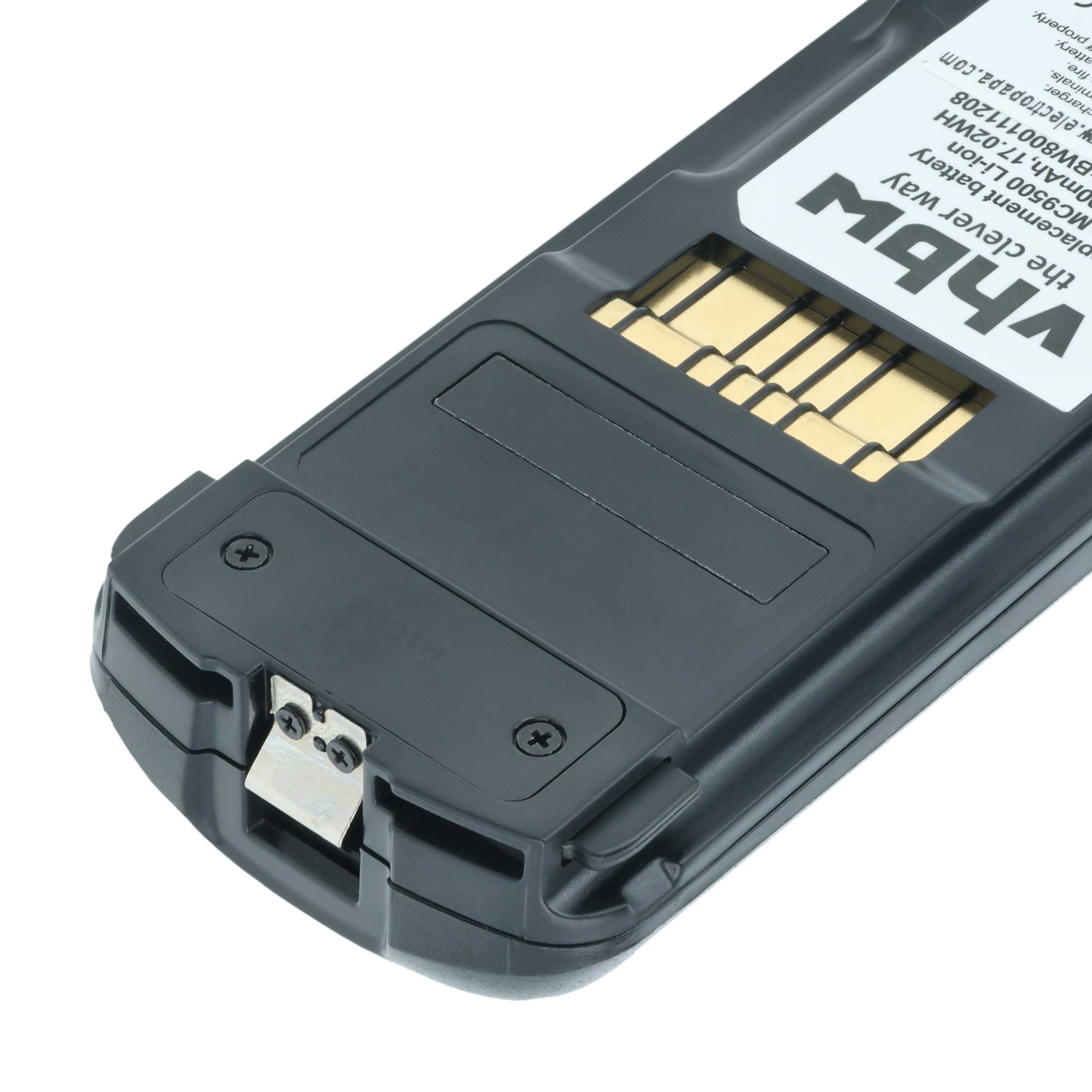 Batería reemplaza Symbol 82-111636-01, BTRY-MC95IABA0 para escáner código de barras (4600 mAh, 3,7 V, Li-Ion)