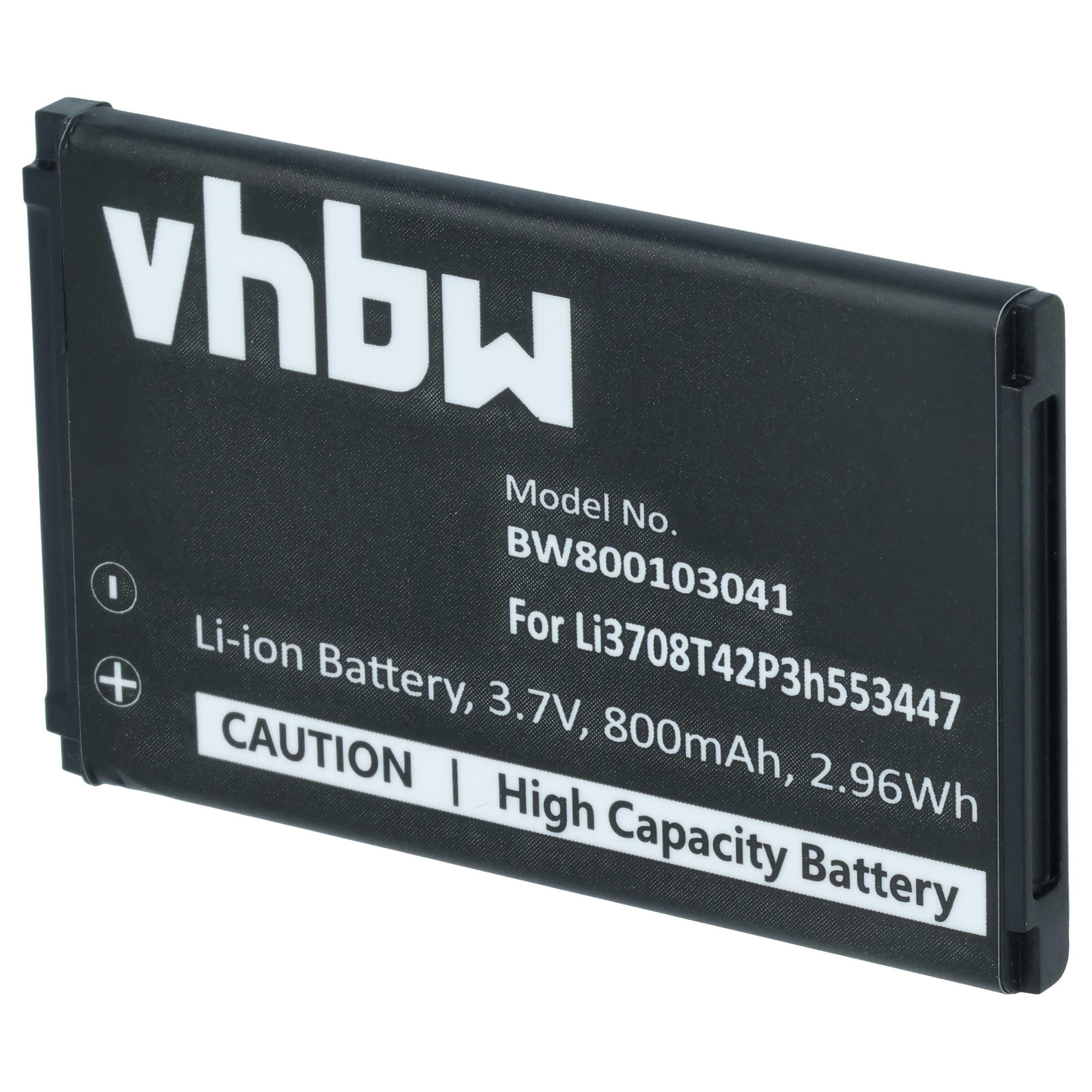 Akumulator do telefonu smartfona zamiennik Li3708T42P3h553447, Li3707T42P3h553447 - 800 mAh 3,7 V Li-Ion