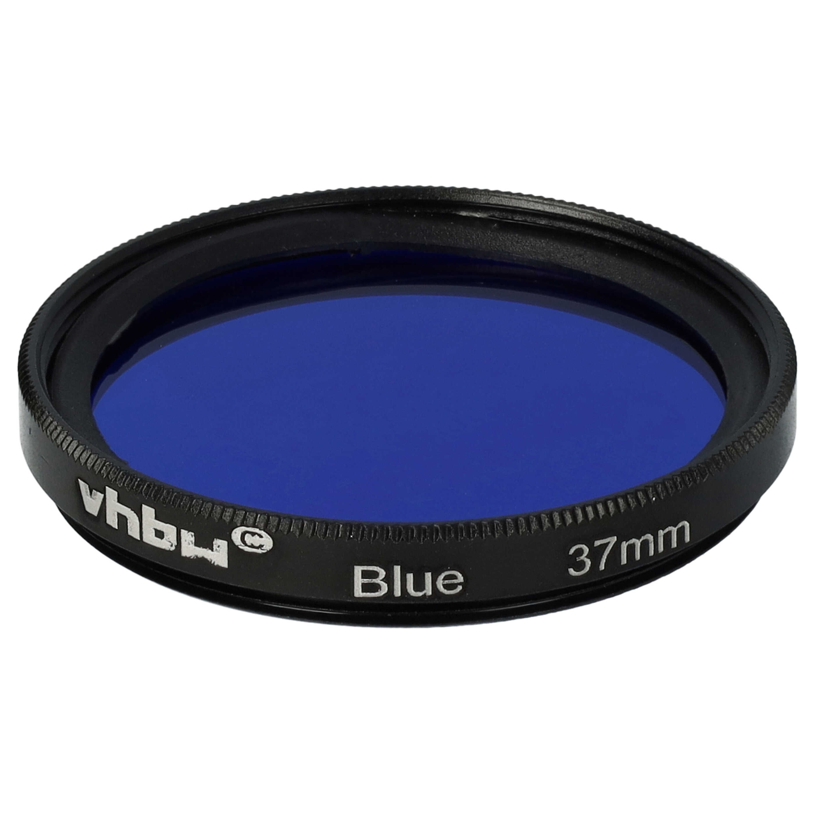 Filtro de color para objetivo de cámara con rosca de filtro de 37 mm - Filtro azul